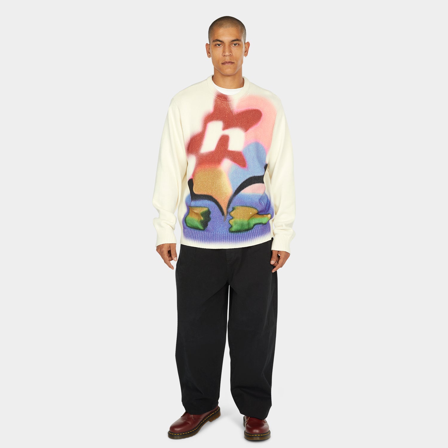 HUF (ハフ) Worldwide JP /KNITS & SWEATERS(ニット&セーター)/ SOFT FOCUS CREWNECK SWEATER商品 / MULTI