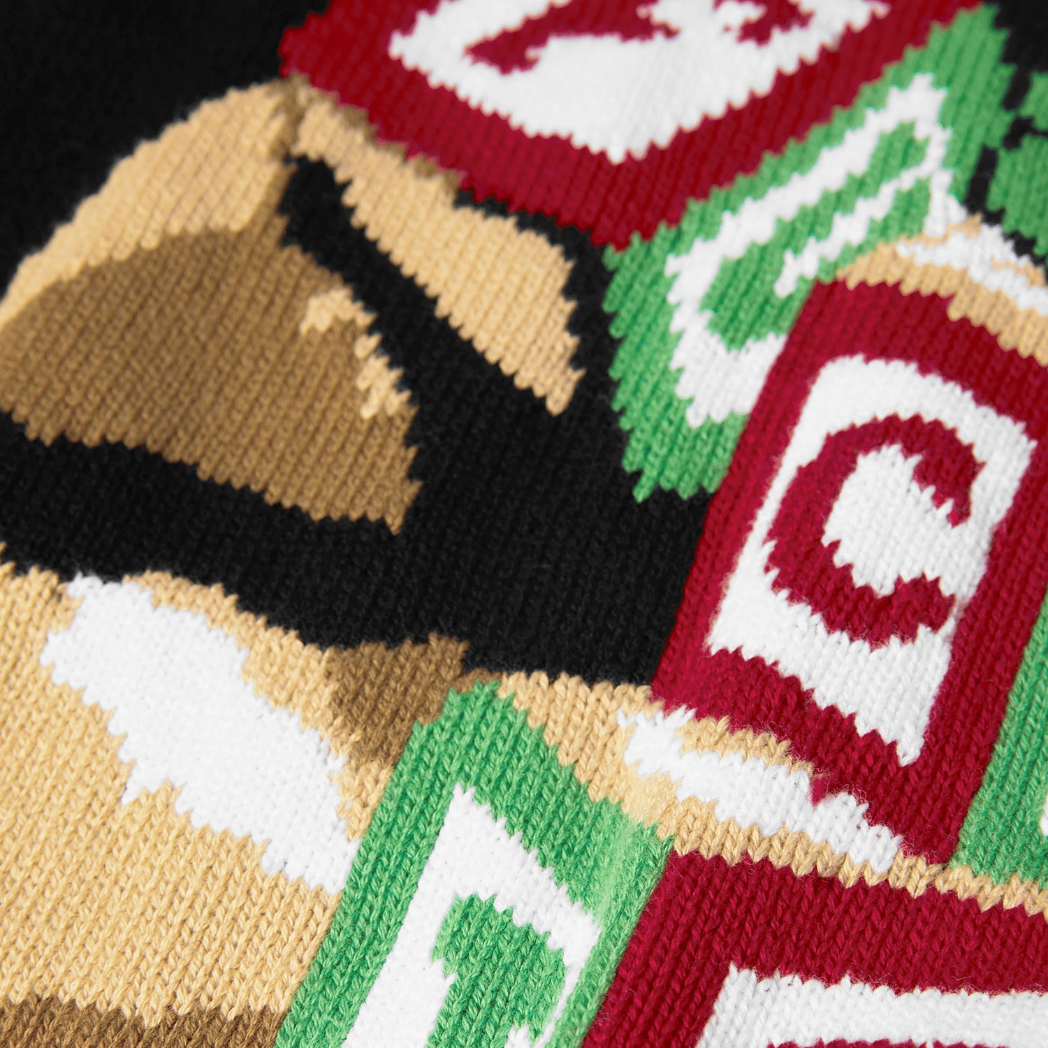 HUF (ハフ) Worldwide JP /KNITS & SWEATERS(ニット&セーター)/ GIFT BEAR INTARSIA SWEATER商品 / BLACK