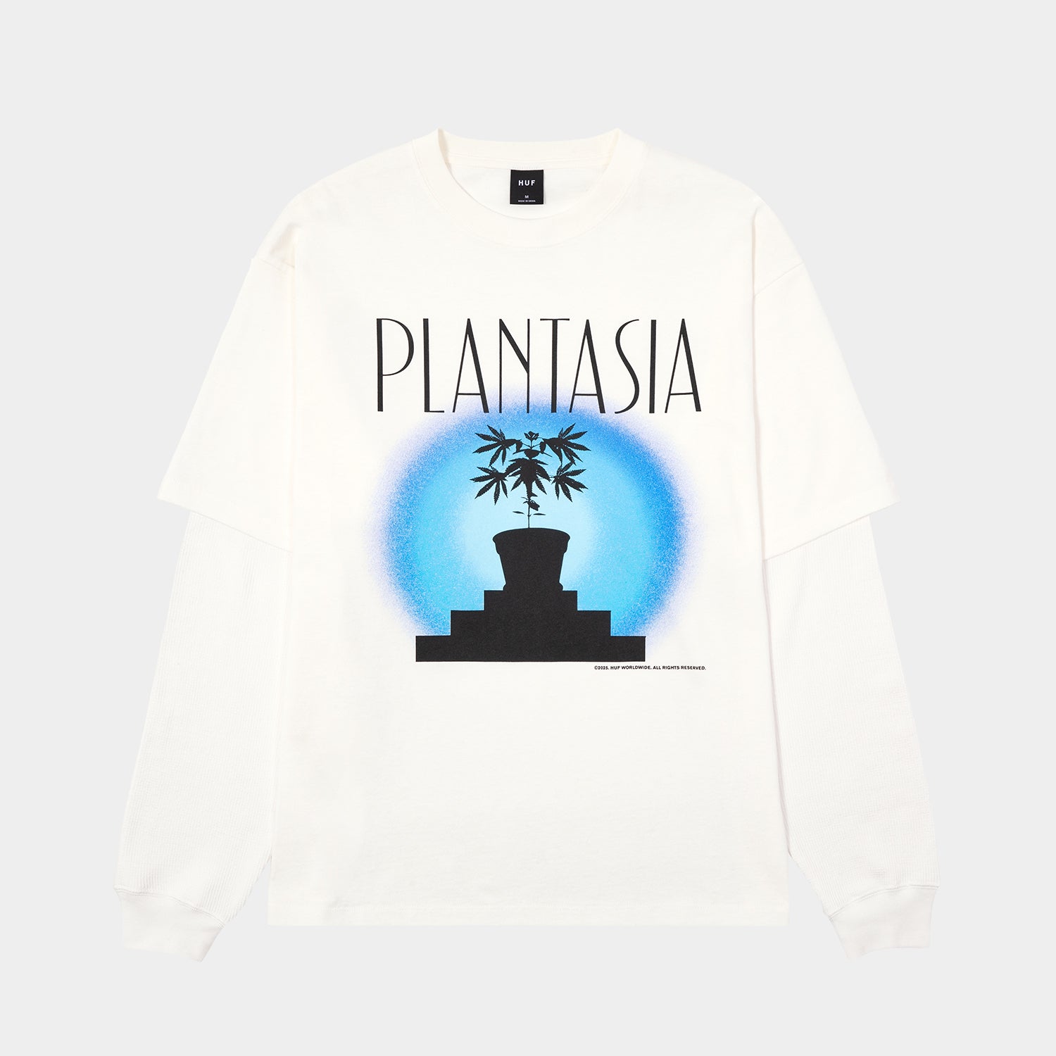 HUF (ハフ) Worldwide JP /TOPS & SHIRTS(トップス&シャツ)/ PLANTASIA DOUBLE LAYER LS TOP商品 / BLACK