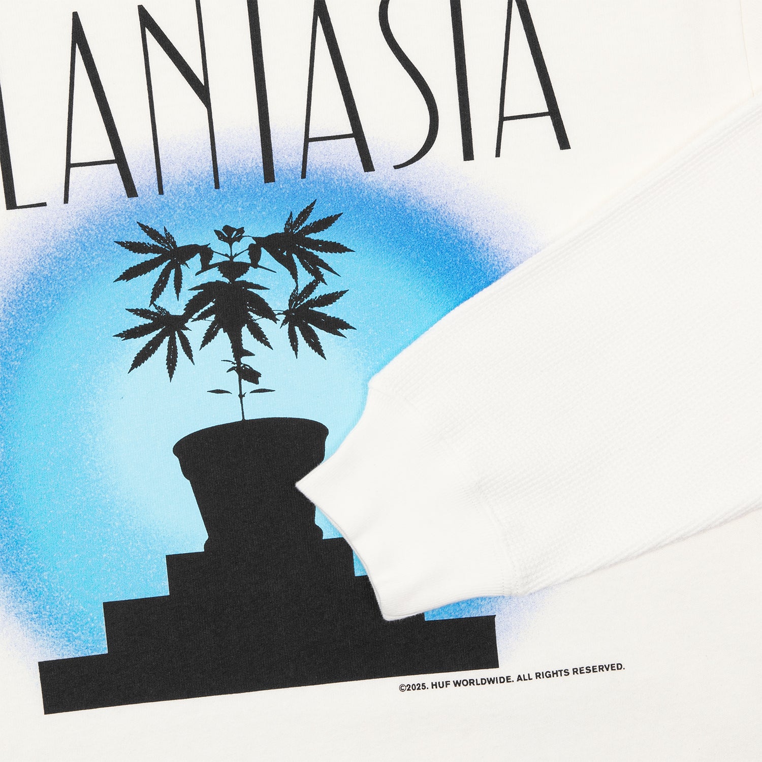 HUF (ハフ) Worldwide JP /TOPS & SHIRTS(トップス&シャツ)/ PLANTASIA DOUBLE LAYER LS TOP商品 / BLACK