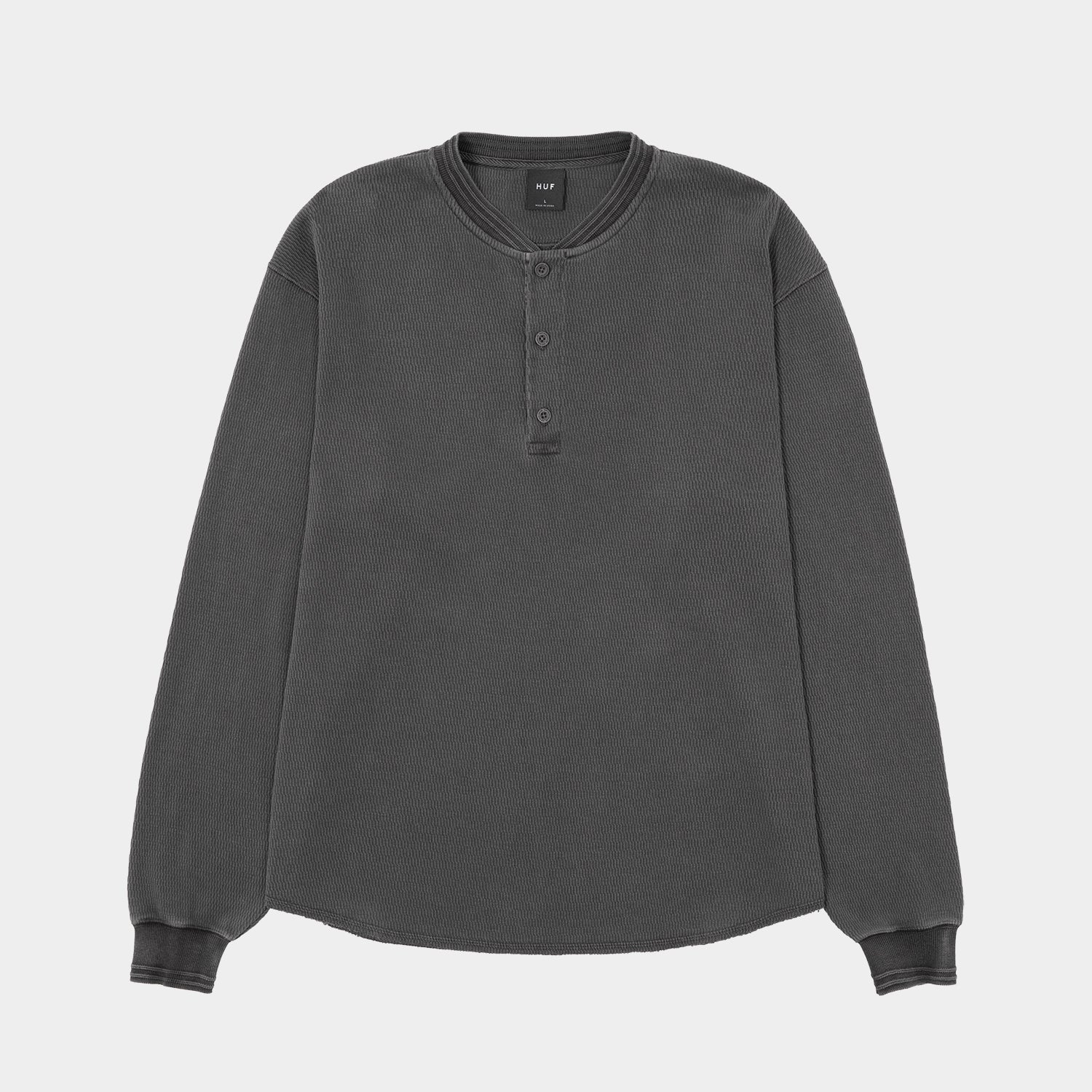 HUF (ハフ) Worldwide JP /TOPS & SHIRTS(トップス&シャツ)/ STRETCH LOGO HENRY THERMAL商品 / DARK OLIVE