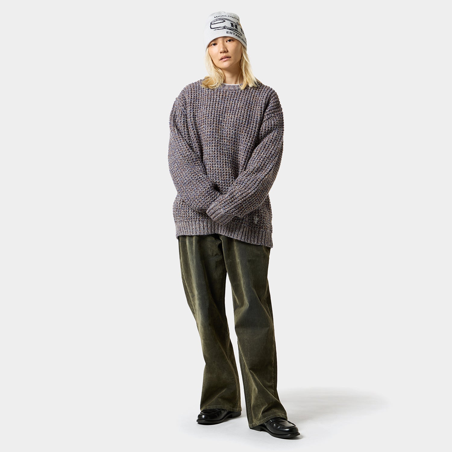 HUF (ハフ) Worldwide JP /KNITS & SWEATERS(ニット&セーター)/ 1984 MELANGE SWEATER商品 / BROWN