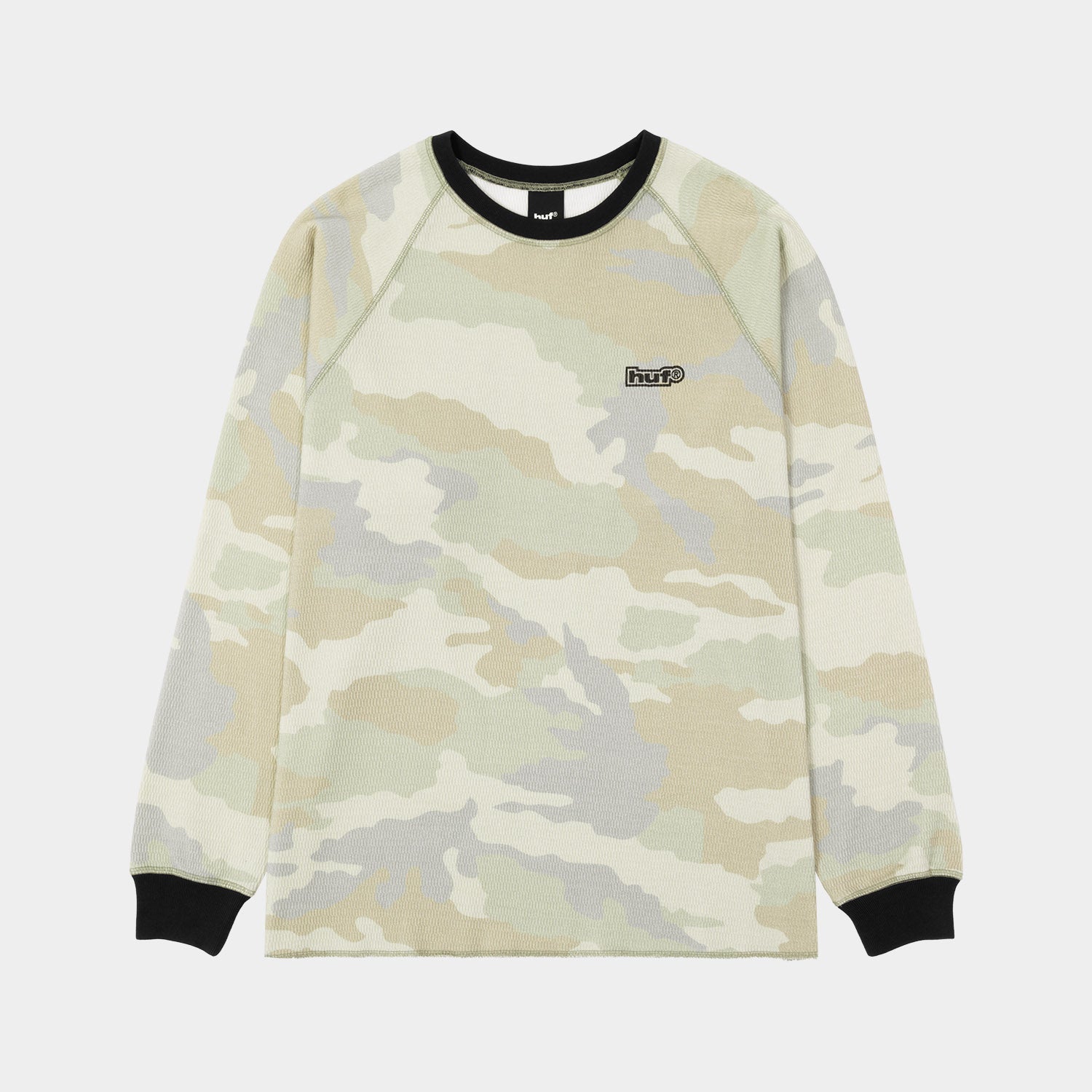 HUF (ハフ) Worldwide JP /TOPS & SHIRTS(トップス&シャツ)/ 89 OUTLINE LS RAGLAN商品 / BLACK