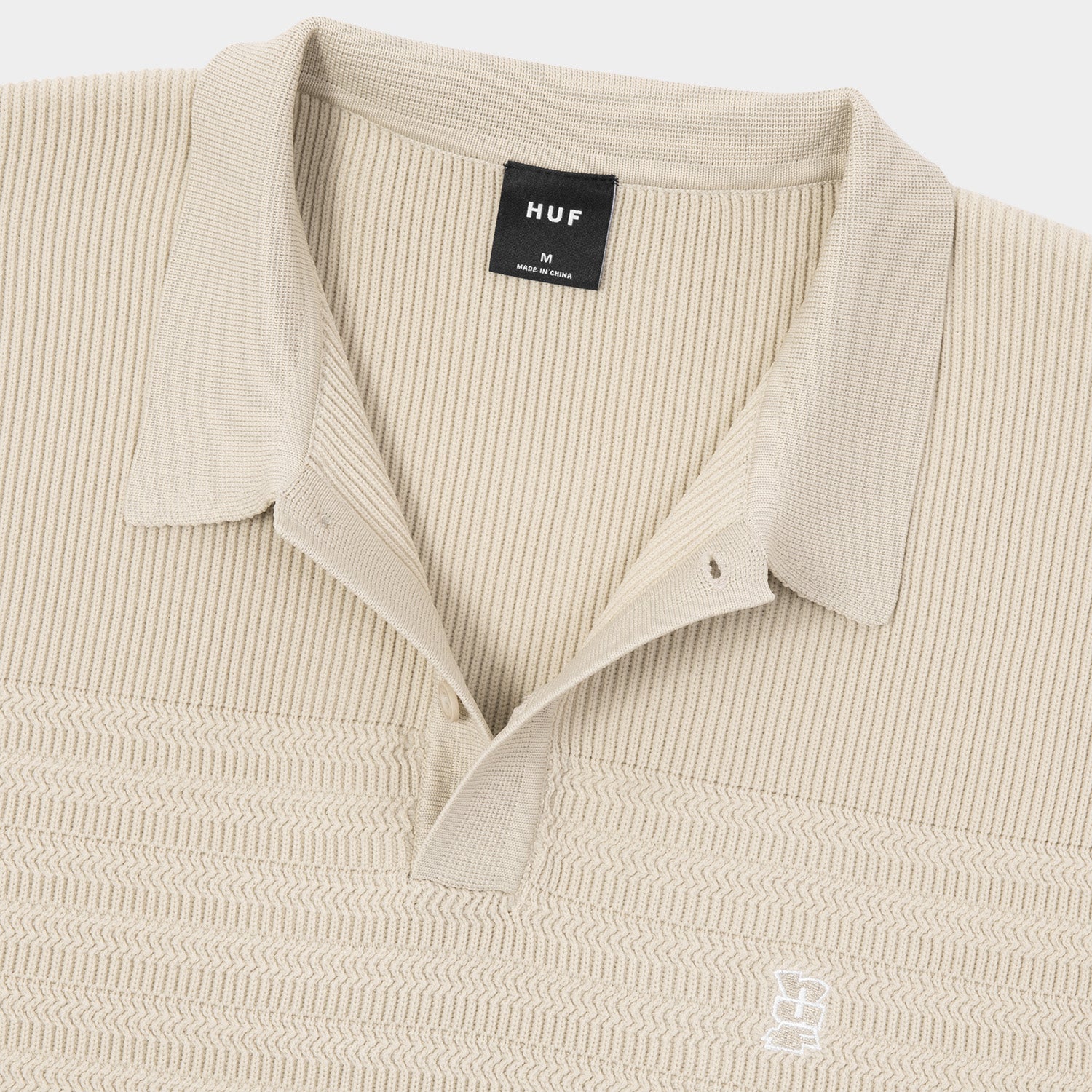 HUF (ハフ) Worldwide JP /TOPS & SHIRTS(トップス&シャツ)/ MEGABLAST KNIT POLO TOP商品 / CHARCOAL