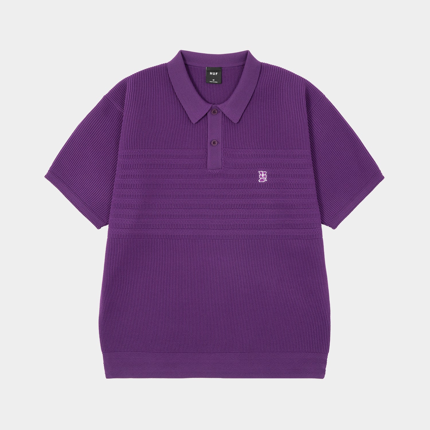 HUF (ハフ) Worldwide JP /TOPS & SHIRTS(トップス&シャツ)/ MEGABLAST KNIT POLO TOP商品 / CHARCOAL