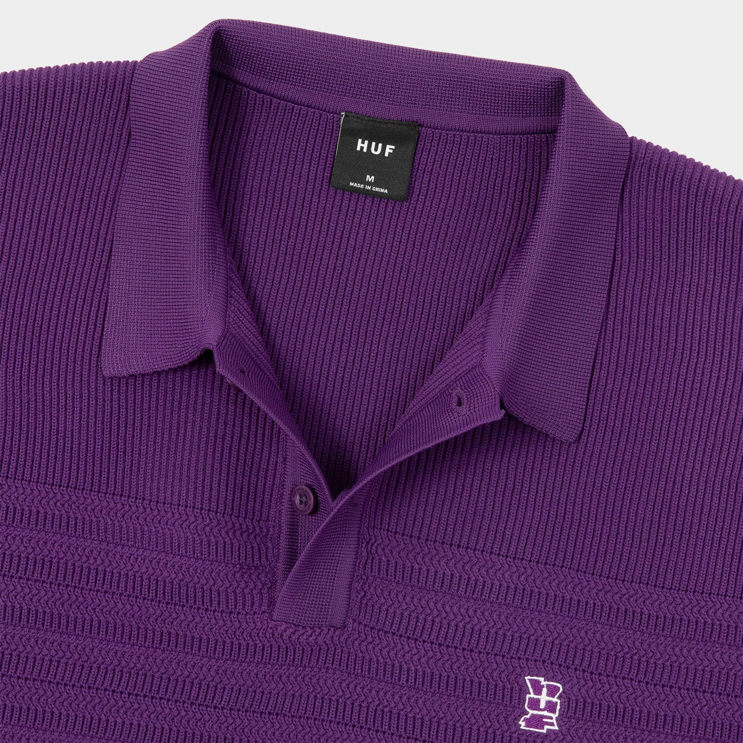 HUF (ハフ) Worldwide JP /TOPS & SHIRTS(トップス&シャツ)/ MEGABLAST KNIT POLO TOP商品 / CHARCOAL