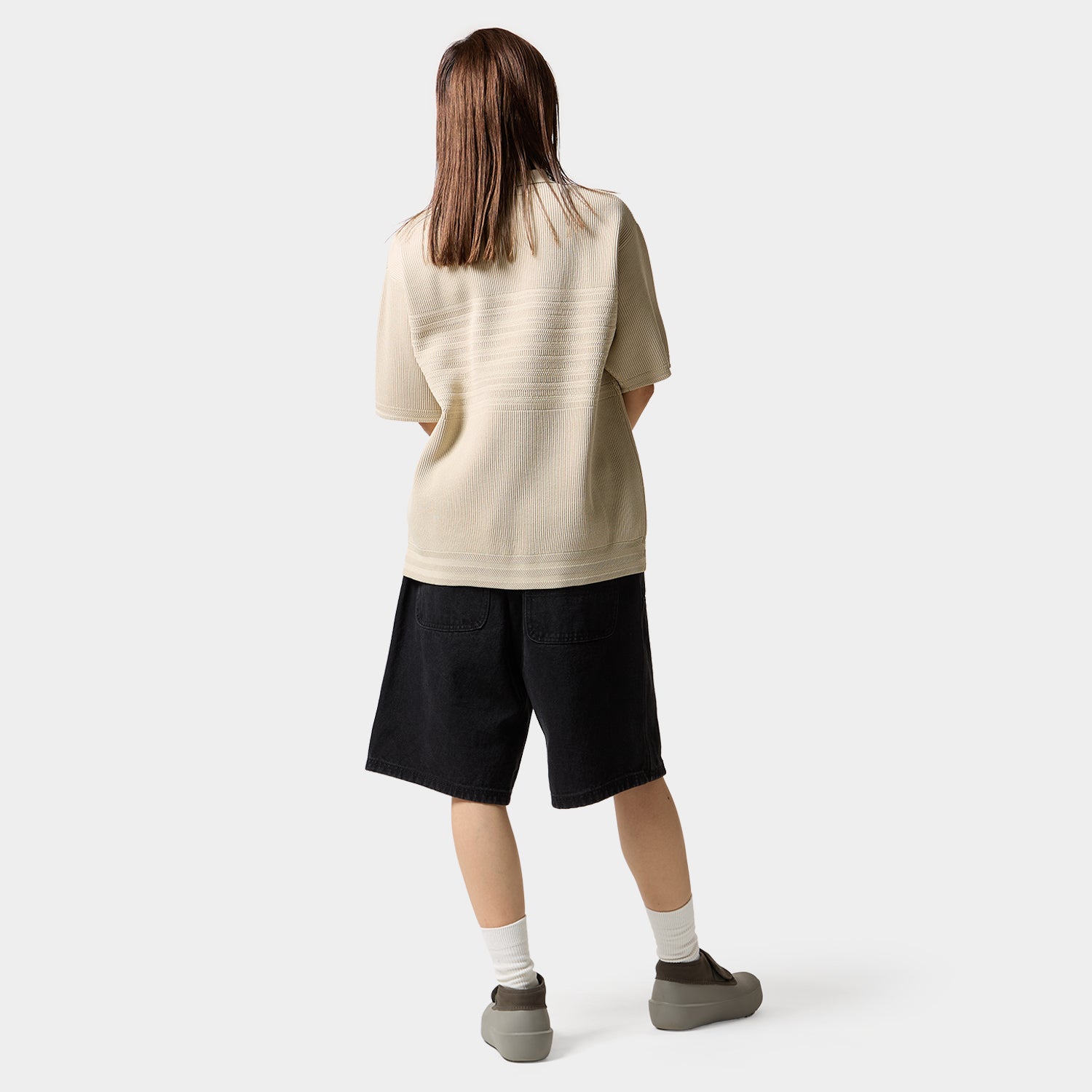HUF (ハフ) Worldwide JP /TOPS & SHIRTS(トップス&シャツ)/ MEGABLAST KNIT POLO TOP商品 / CHARCOAL