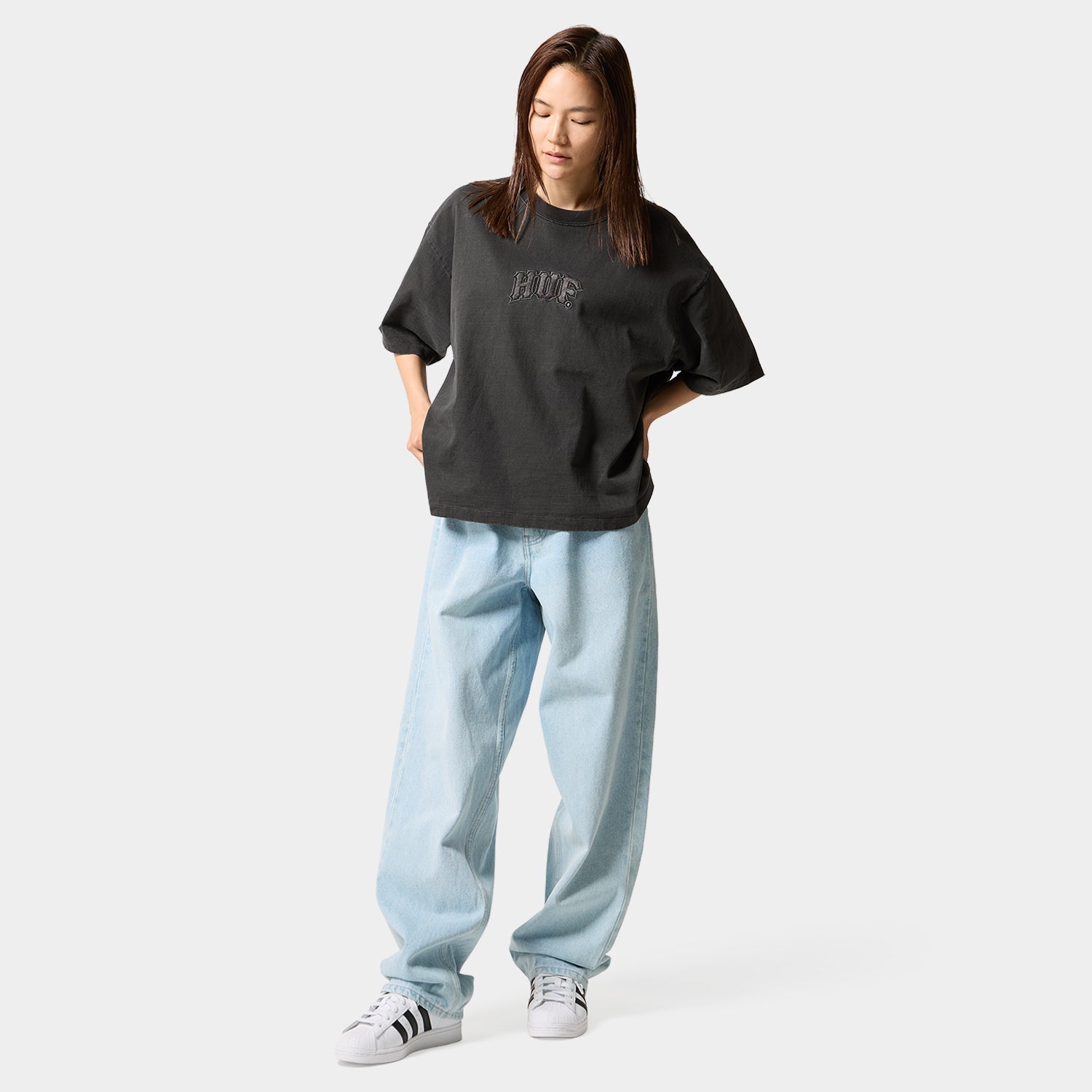 HUF (ハフ) Worldwide JP /TOPS & SHIRTS(トップス&シャツ)/ CLASSIC ARCH WIDE CREW商品 / YELLOW