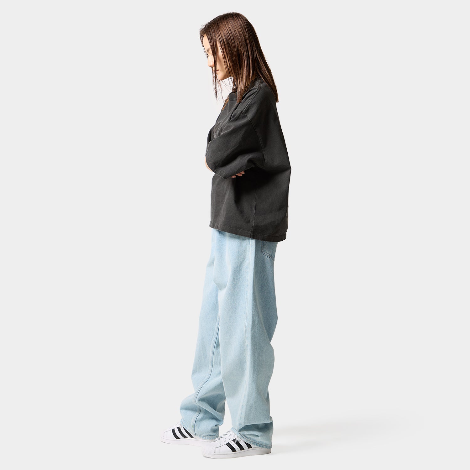 HUF (ハフ) Worldwide JP /TOPS & SHIRTS(トップス&シャツ)/ CLASSIC ARCH WIDE CREW商品 / YELLOW