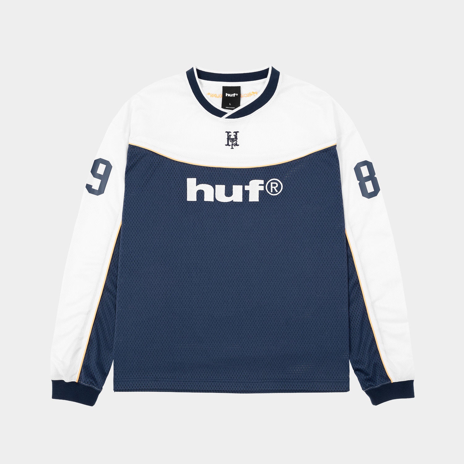 HUF (ハフ) Worldwide JP /TOPS & SHIRTS(トップス&シャツ)/ HUF eightynine FOOTBALL TOP商品 / NAVY