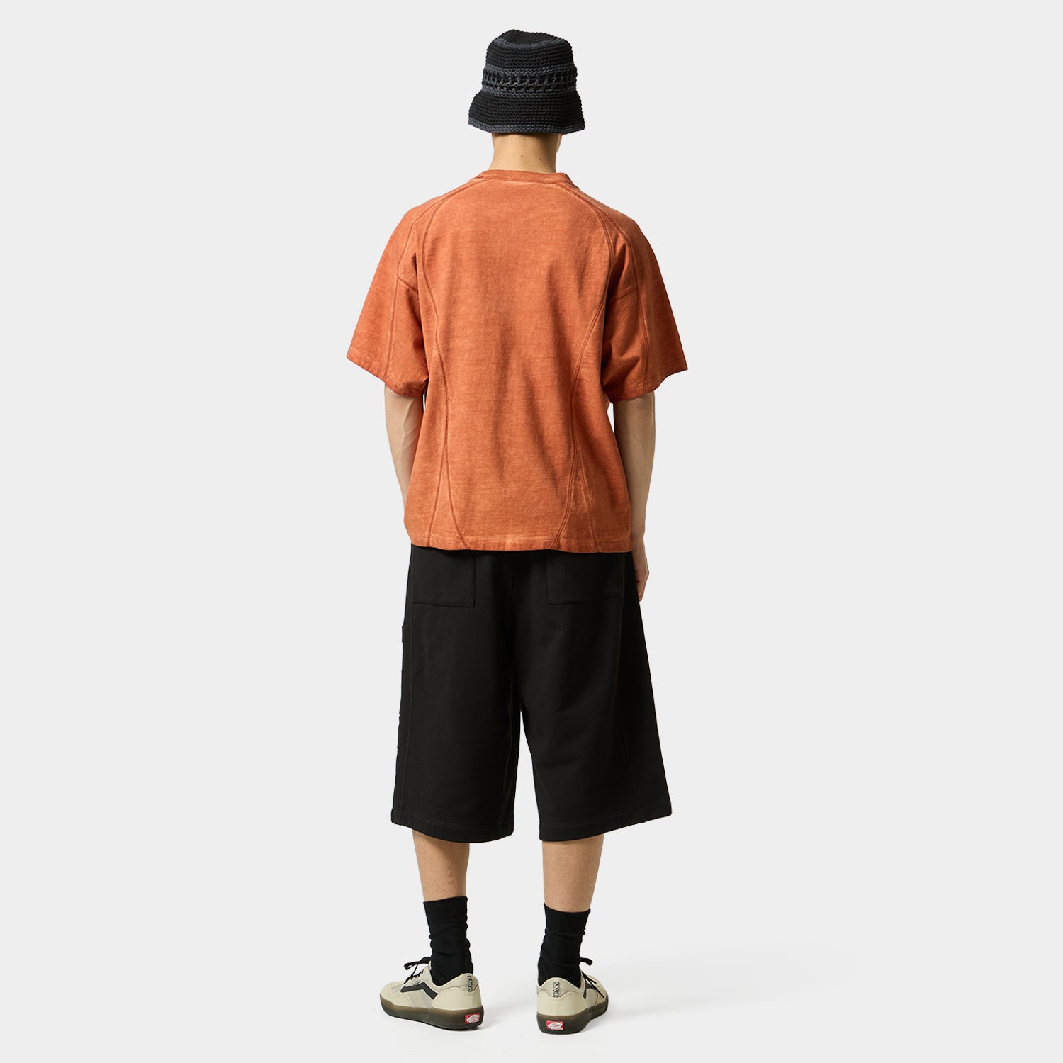 HUF (ハフ) Worldwide JP /TOPS & SHIRTS(トップス&シャツ)/ WASHED PANELED CREW商品 / LT BLUE
