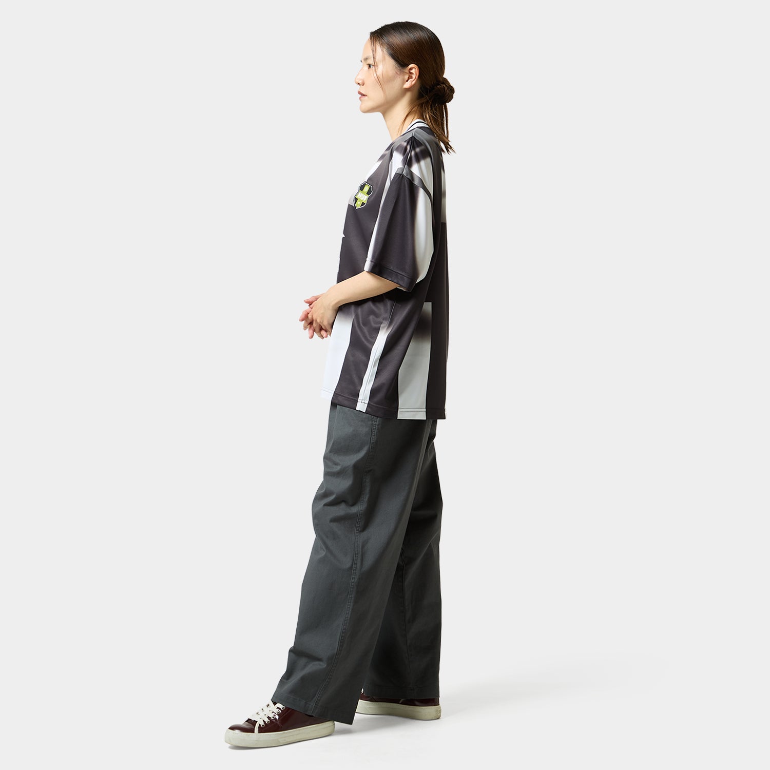 HUF (ハフ) Worldwide JP /TOPS & SHIRTS(トップス&シャツ)/ HUF X UMBRO STRIPE JERSEY商品 / BLACK