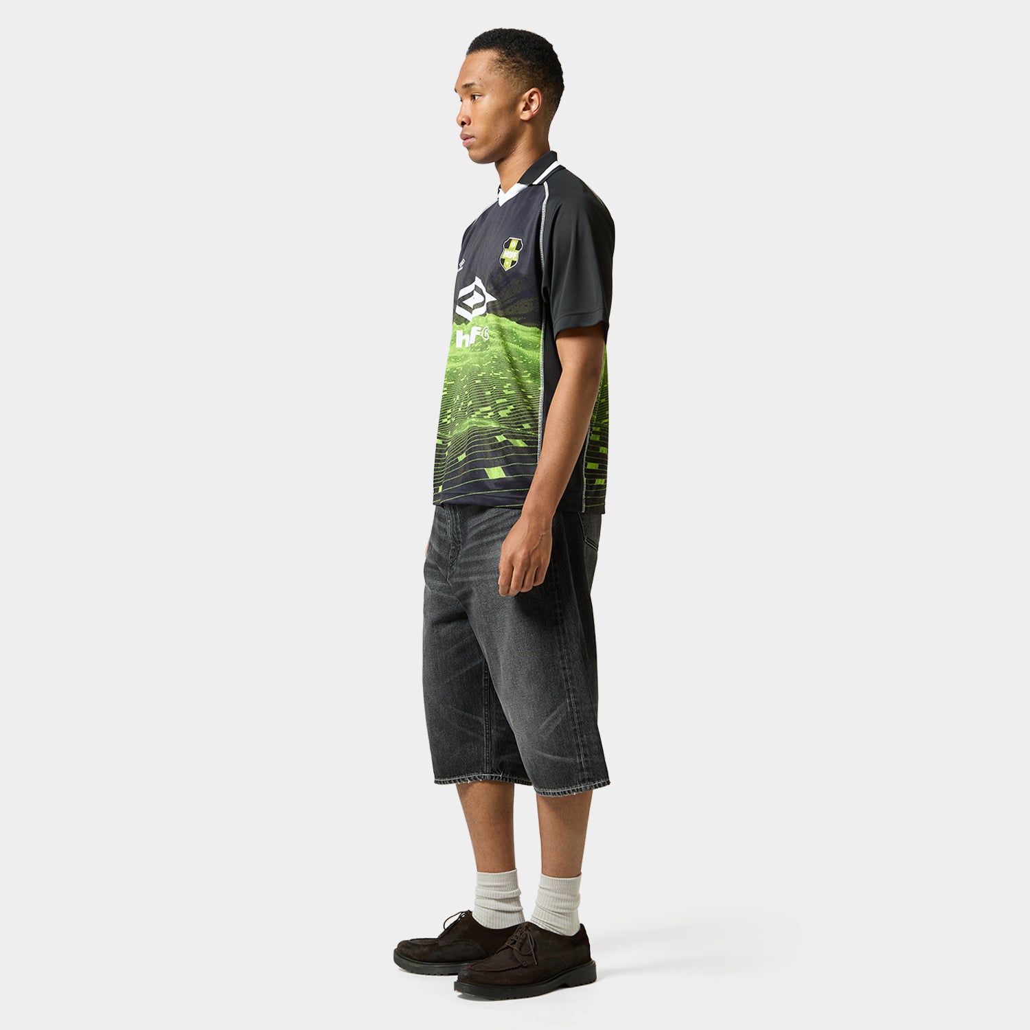 HUF (ハフ) Worldwide JP /TOPS & SHIRTS(トップス&シャツ)/ HUF X UMBRO LANDSCAPE JERSEY商品 / GREEN