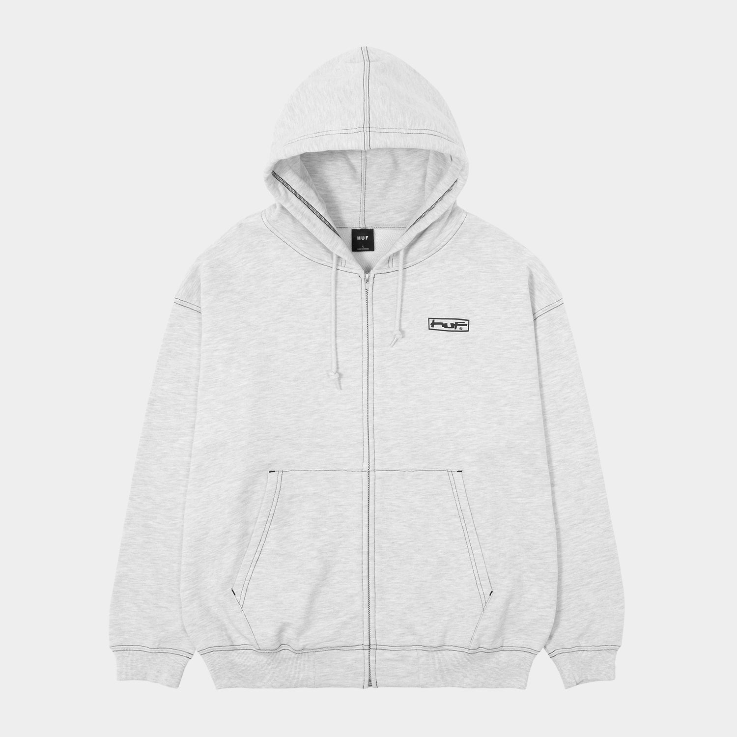 HUF (ハフ) Worldwide JP /HOODIES(パーカー)/ STRETCH FULL ZIP HOODIE商品 / ASH