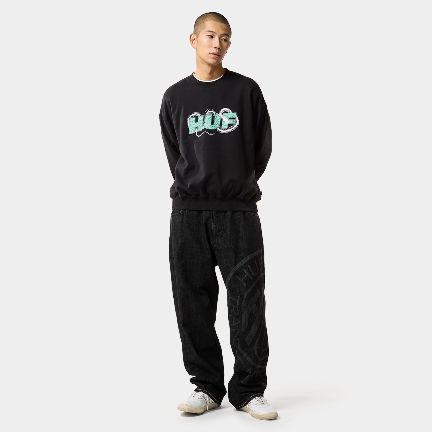 HUF (ハフ) Worldwide JP /SWEATSHIRTS(スウェットシャツ)/ COBRA CREWNECK商品 / BLACK