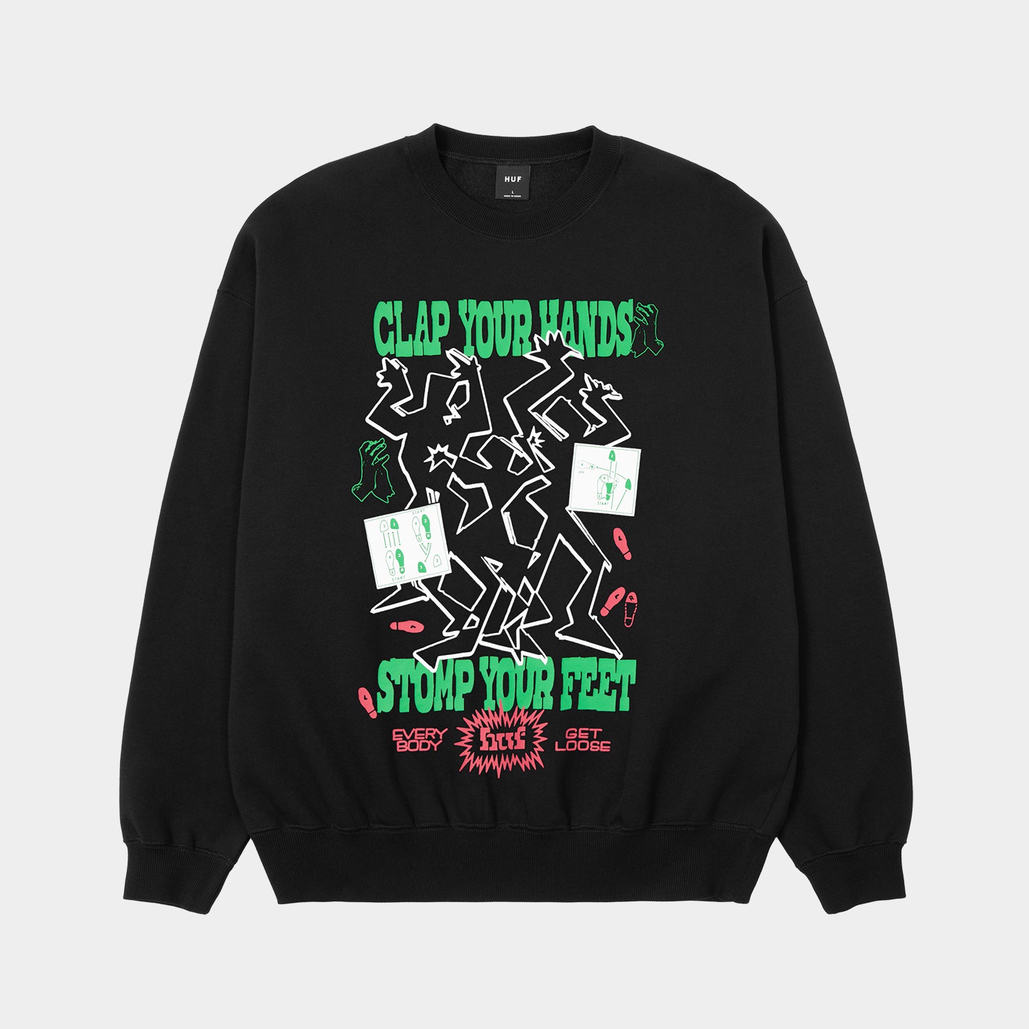 HUF (ハフ) Worldwide JP /SWEATSHIRTS(スウェットシャツ)/ EVERYBODY GET LOOSE CREW商品 / ASH GREY