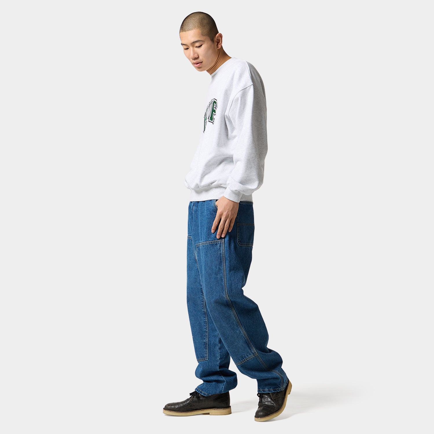 HUF (ハフ) Worldwide JP /SWEATSHIRTS(スウェットシャツ)/ CLASSIC ARCH CREW商品 / ASH GREY