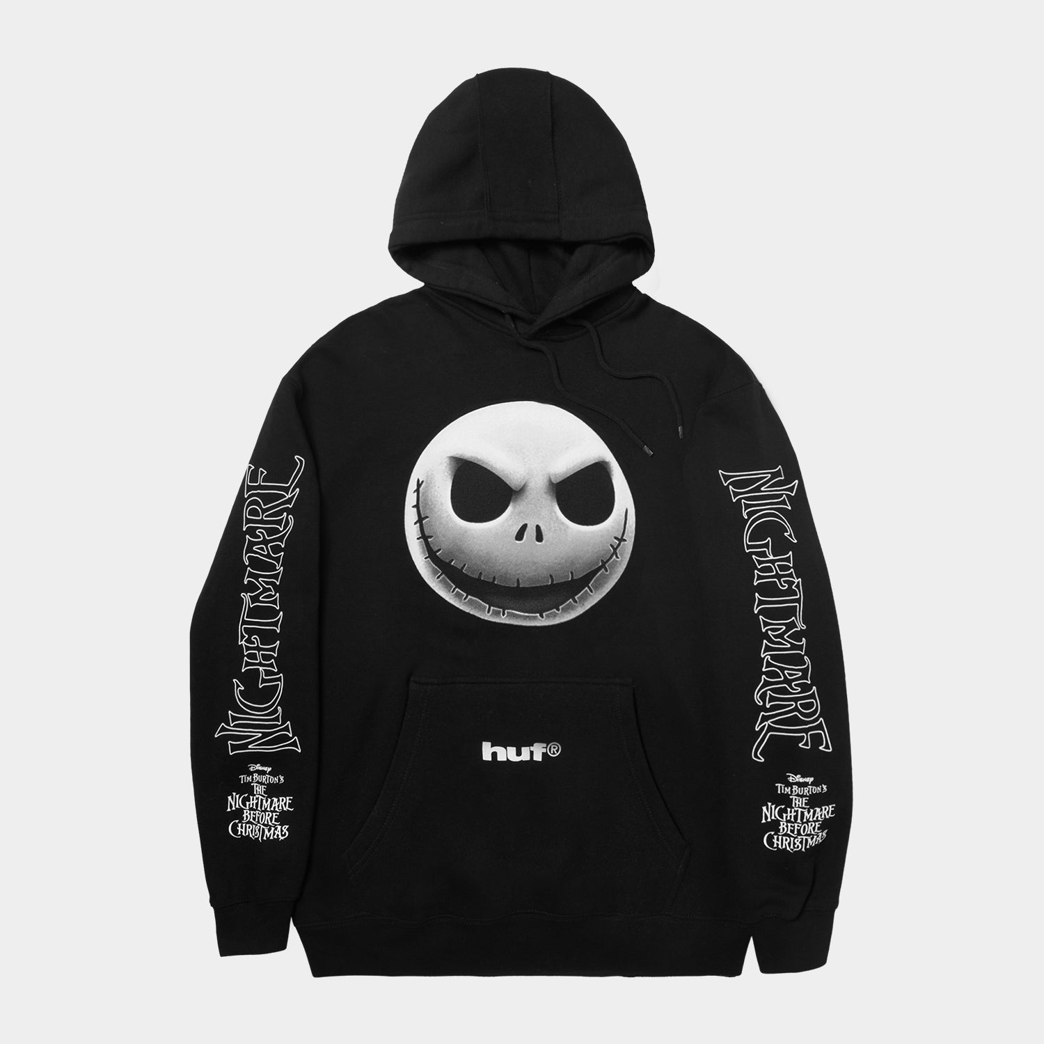 HUF (ハフ) Worldwide JP /HOODIES(パーカー)/ HUF X NIGHTMARE BEFORE CHRISTMAS JACK SKELLINGTON HOODIE商品 / BLACK
