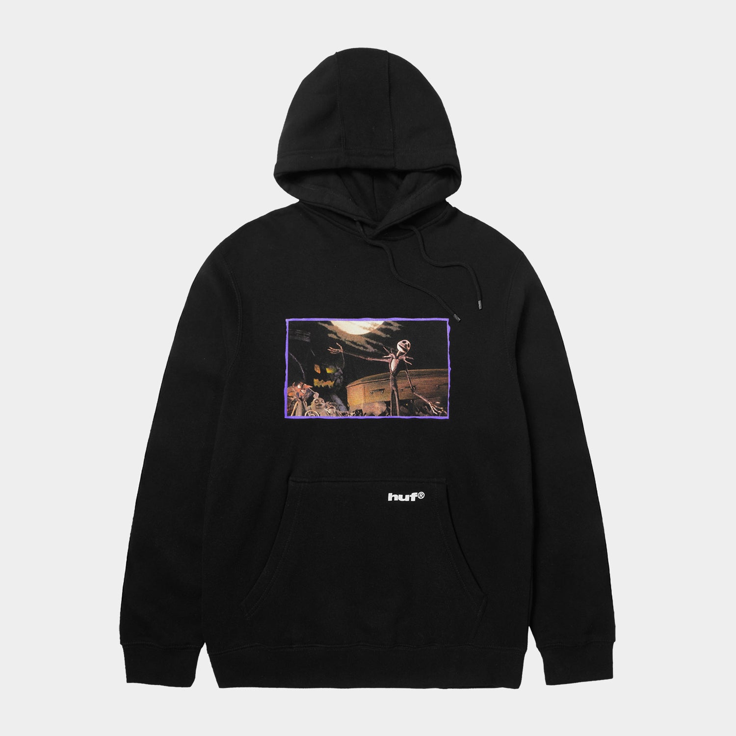 HUF (ハフ) Worldwide JP /HOODIES(パーカー)/ HUF X NIGHTMARE BEFORE CHRISTMAS JACK TOWN MEETING HOODIE商品 / BLACK