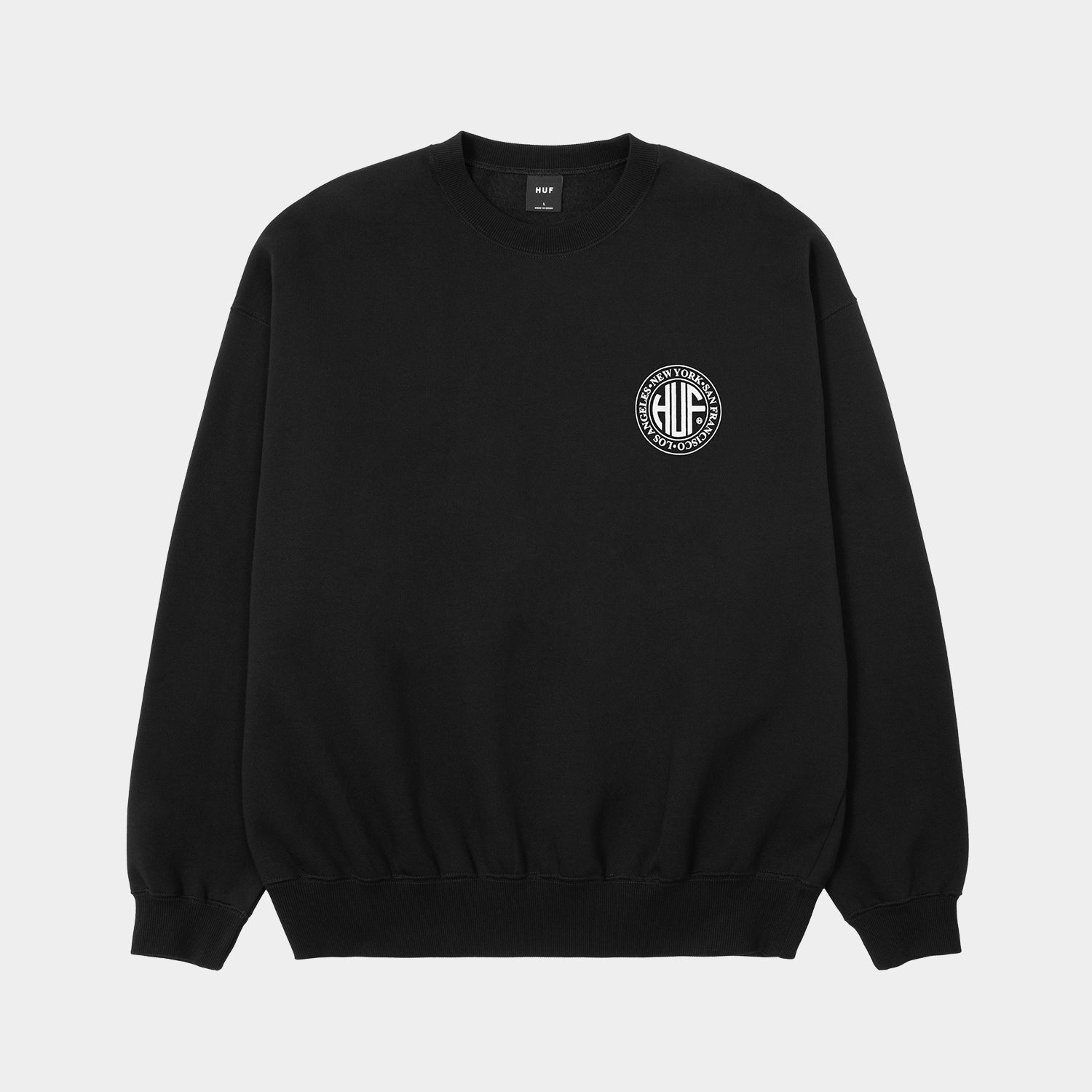 HUF (ハフ) Worldwide JP /SWEATSHIRTS(スウェットシャツ)/ REGIONAL CREWNECK商品 / BLACK