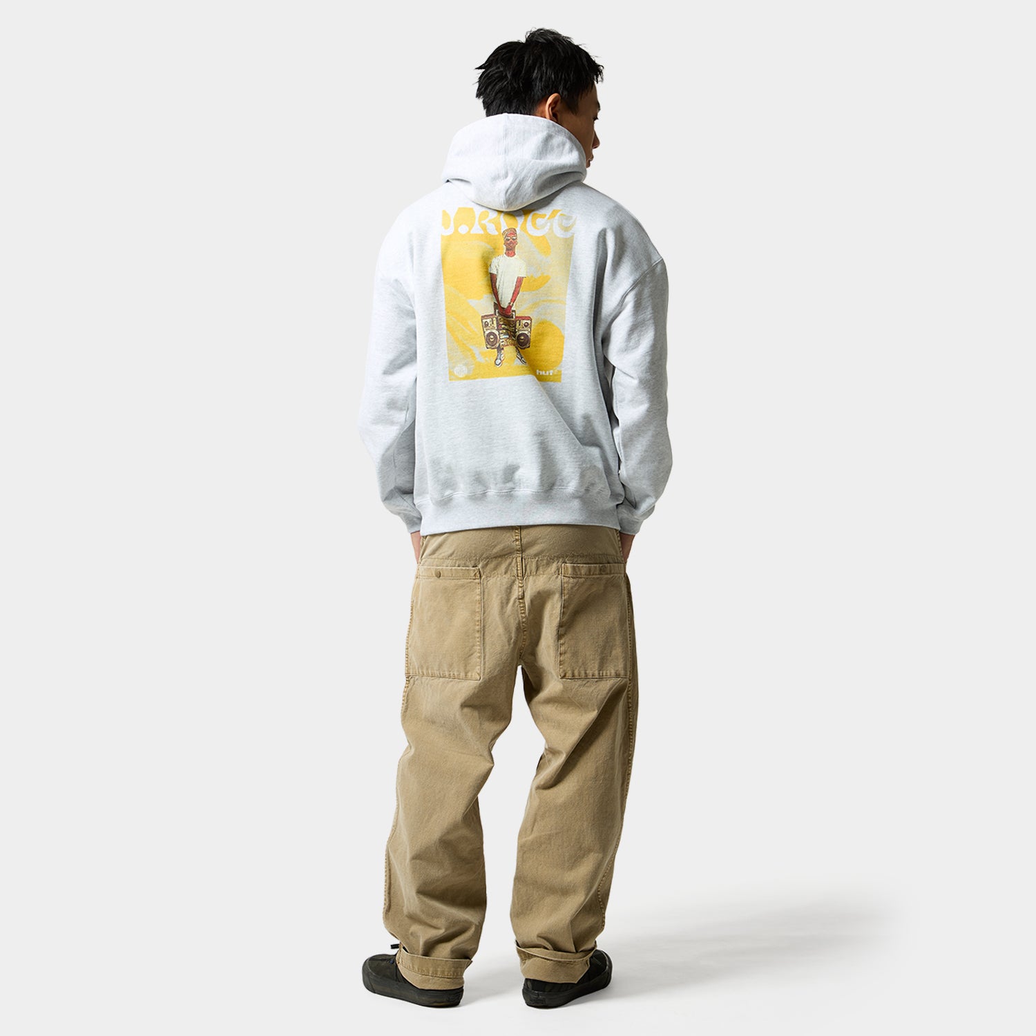 HUF (ハフ) Worldwide JP /HOODIES(パーカー)/ HUF X J.ROCC X STONES THROW HOODIE商品 / ASH GREY