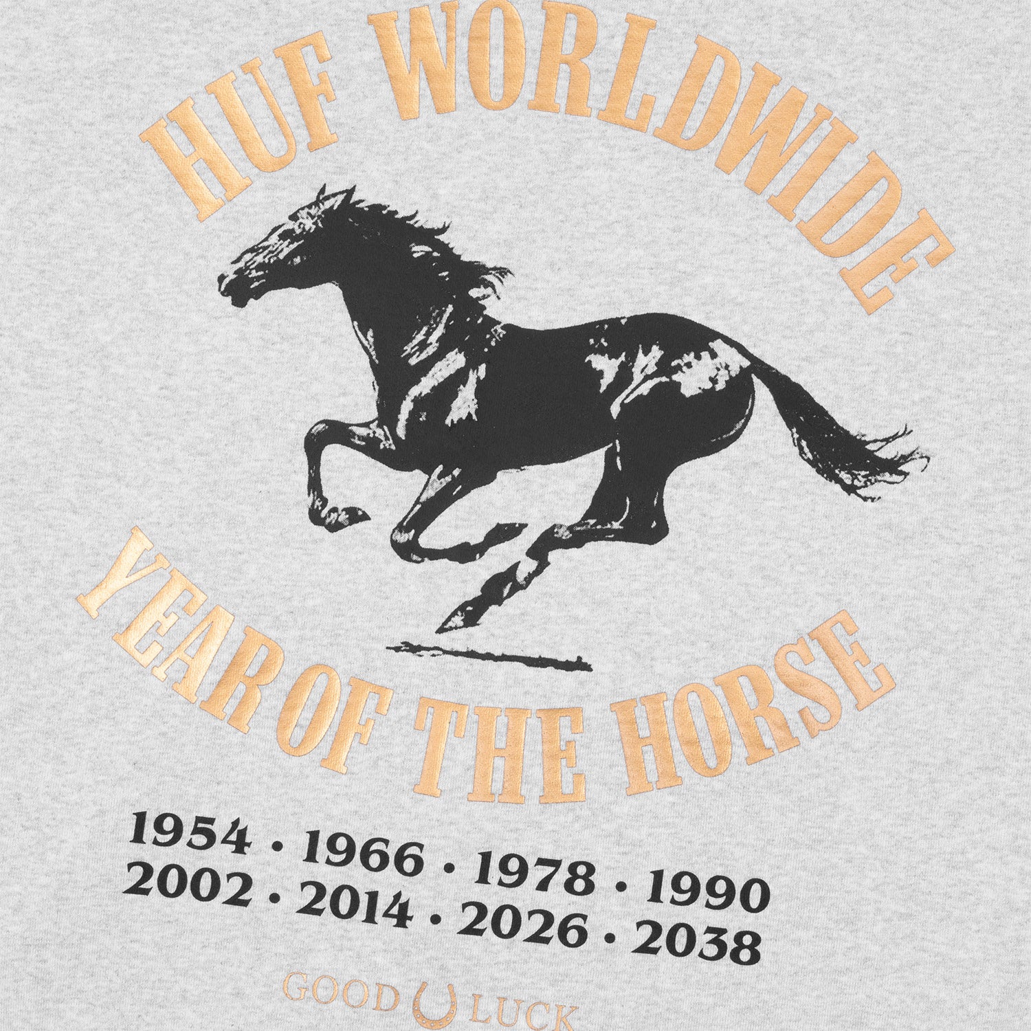 HUF (ハフ) Worldwide JP /HOODIES(パーカー)/ YEAR OF THE HORSE HOODIE商品 / ASH GREY