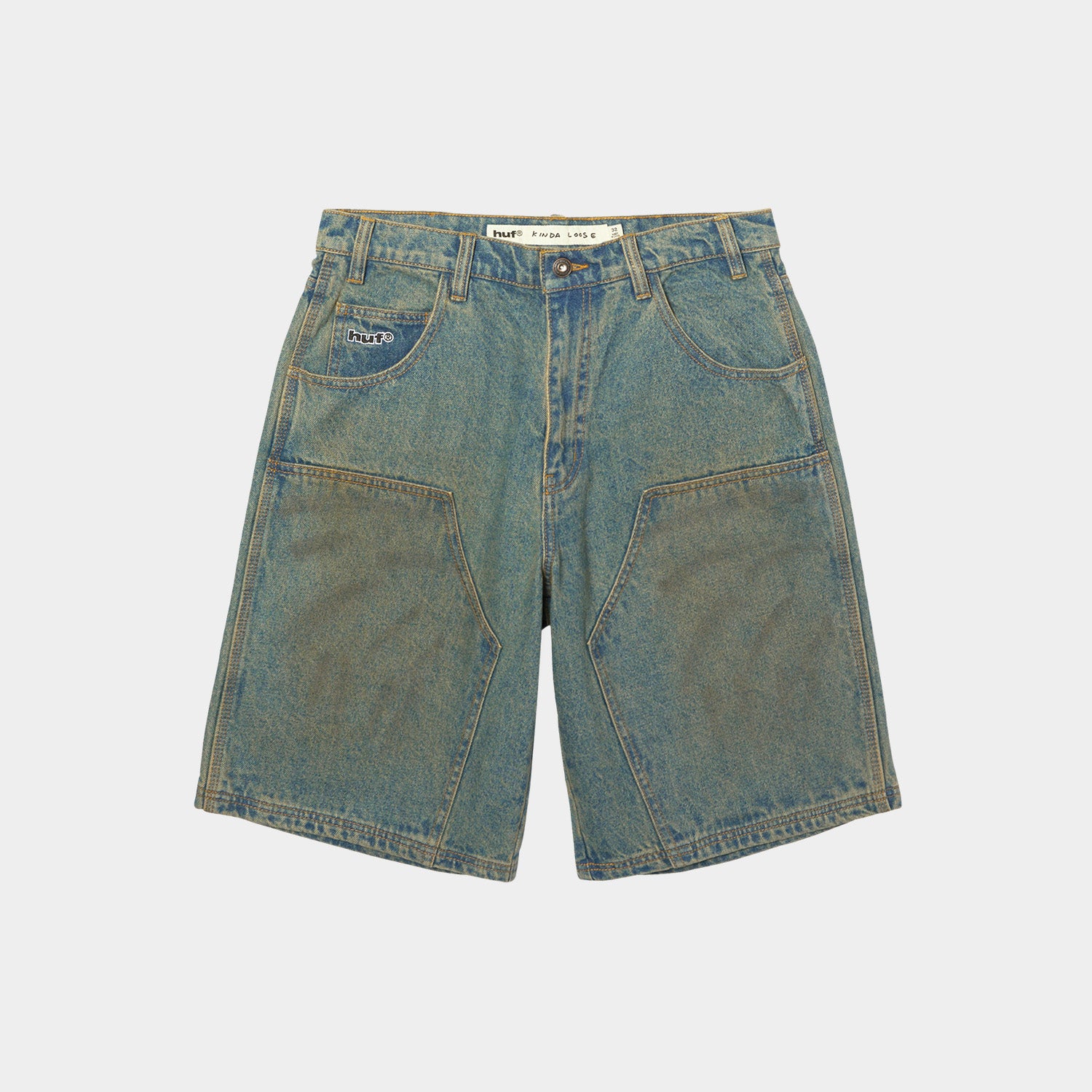 HUF (ハフ) Worldwide JP /SHORTS(ショーツ)/ KINDA LOOSE DOUBLE KNEE SHORT商品 / DIRTY WASH