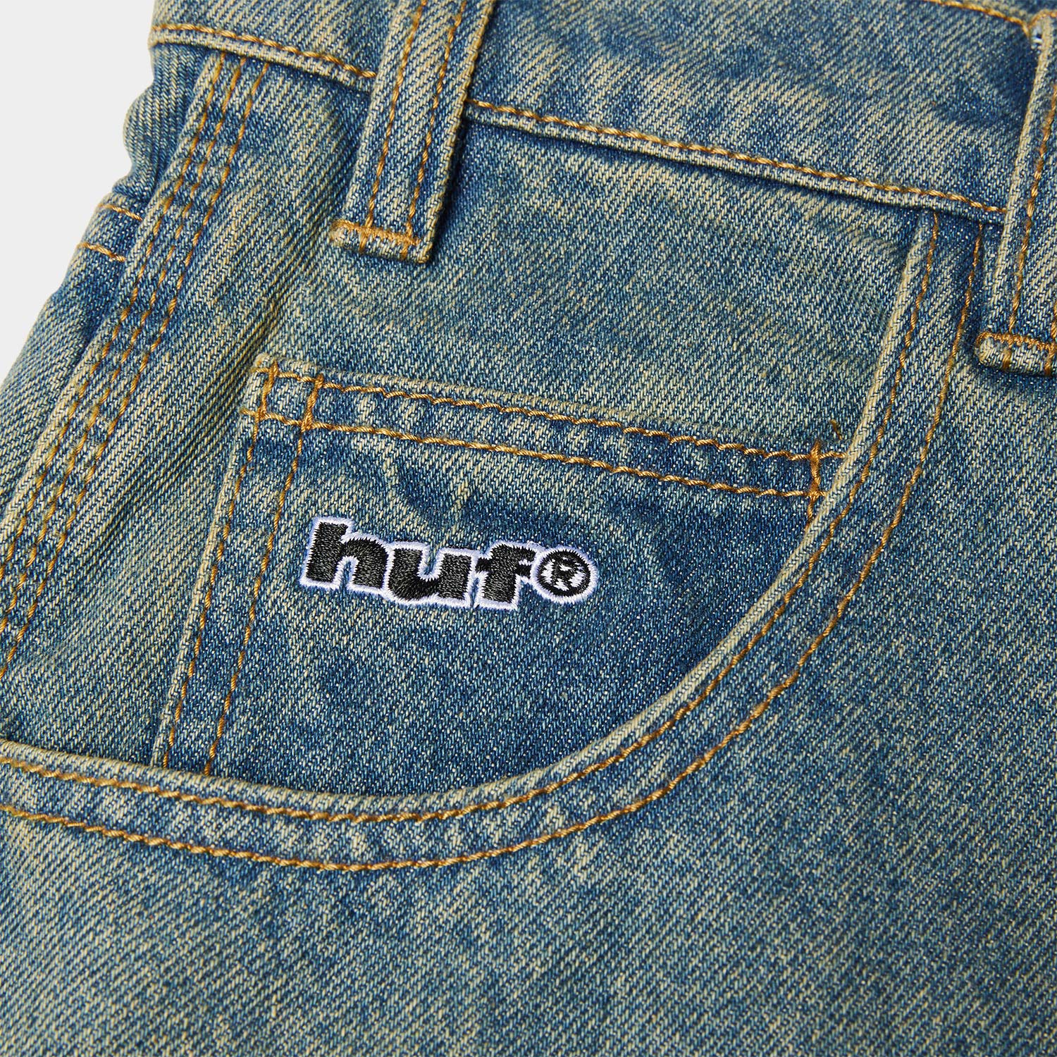 HUF (ハフ) Worldwide JP /SHORTS(ショーツ)/ KINDA LOOSE DOUBLE KNEE SHORT商品 / DIRTY WASH