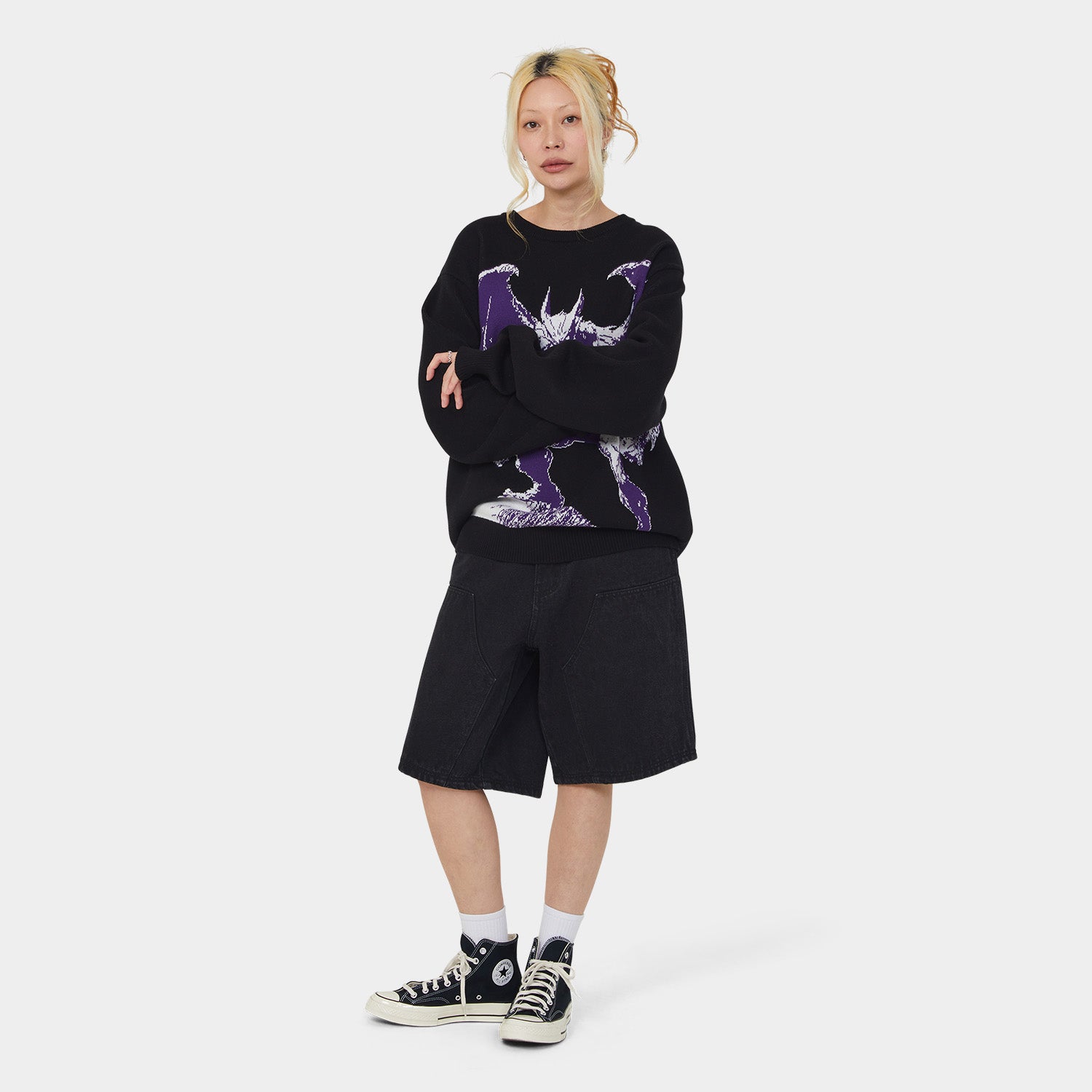 HUF (ハフ) Worldwide JP /SHORTS(ショーツ)/ KINDA LOOSE DOUBLE KNEE SHORT商品 / DIRTY WASH