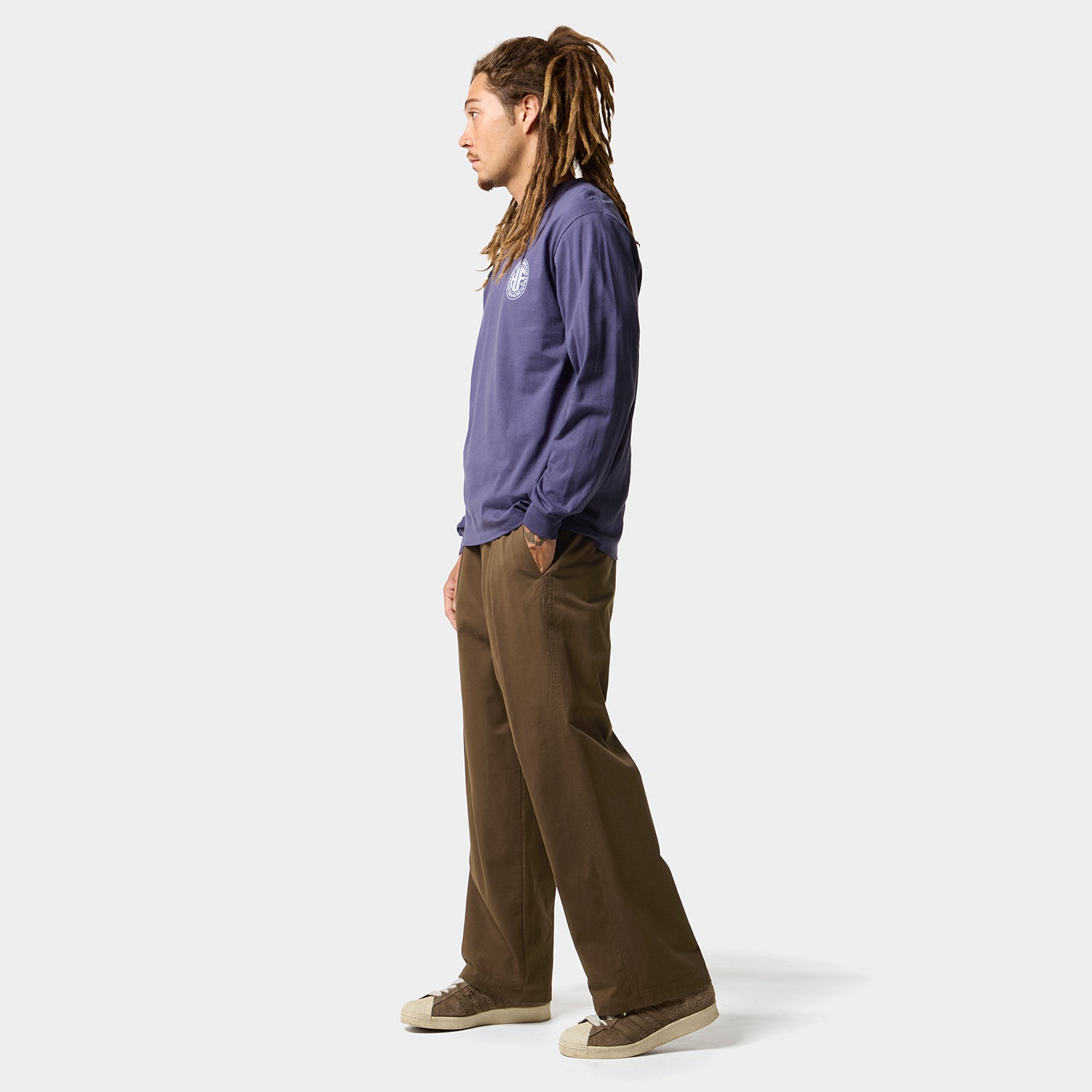 HUF (ハフ) Worldwide JP /PANTS(パンツ)/ HUF TWO TUCK TROUSER商品 / CHARCOAL GREY