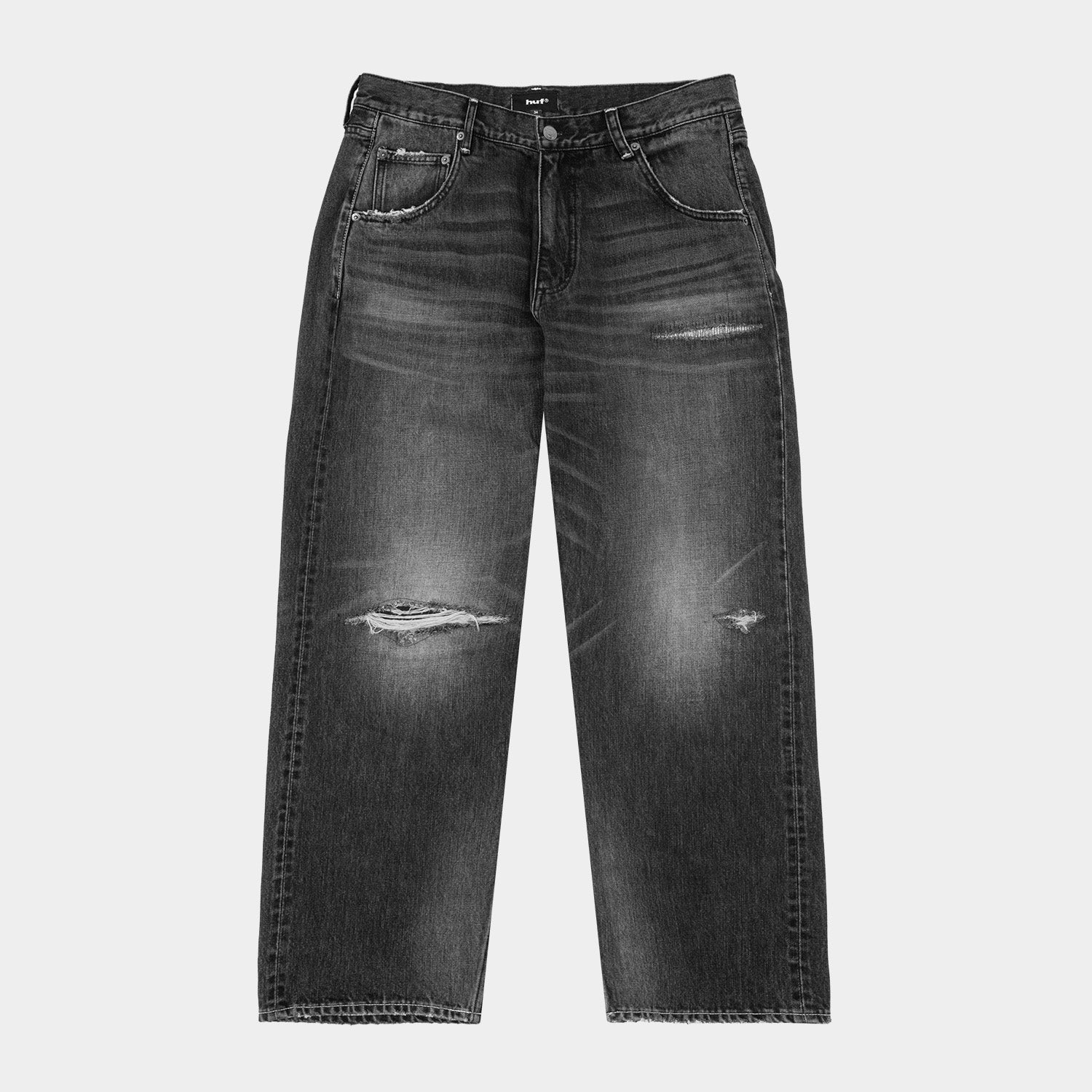 HUF (ハフ) Worldwide JP /PANTS(パンツ)/ EXPRESSION REPAIR DENIM PANT商品 / WASHED BLACK