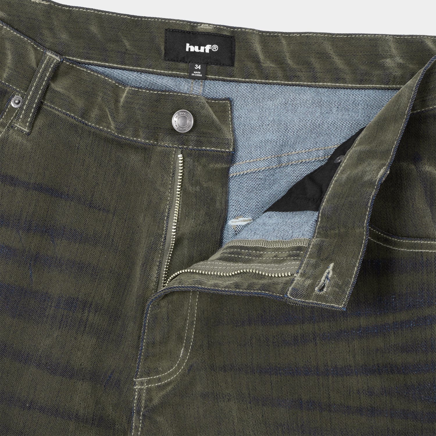 HUF (ハフ) Worldwide JP /PANTS(パンツ)/ HUF eightynine FLOCKED PANT商品 / OLIVE