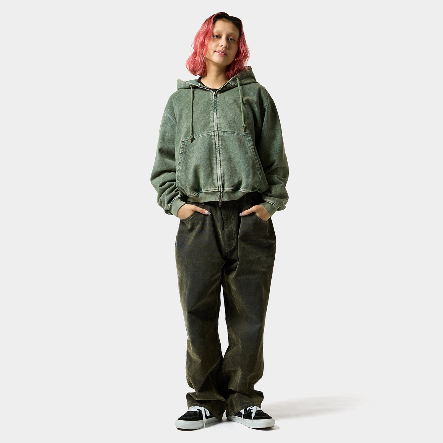 HUF (ハフ) Worldwide JP /PANTS(パンツ)/ HUF eightynine FLOCKED PANT商品 / OLIVE