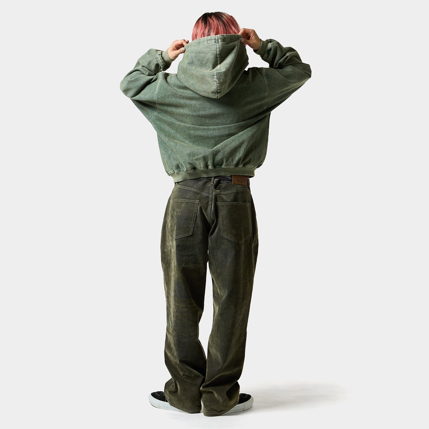 HUF (ハフ) Worldwide JP /PANTS(パンツ)/ HUF eightynine FLOCKED PANT商品 / OLIVE
