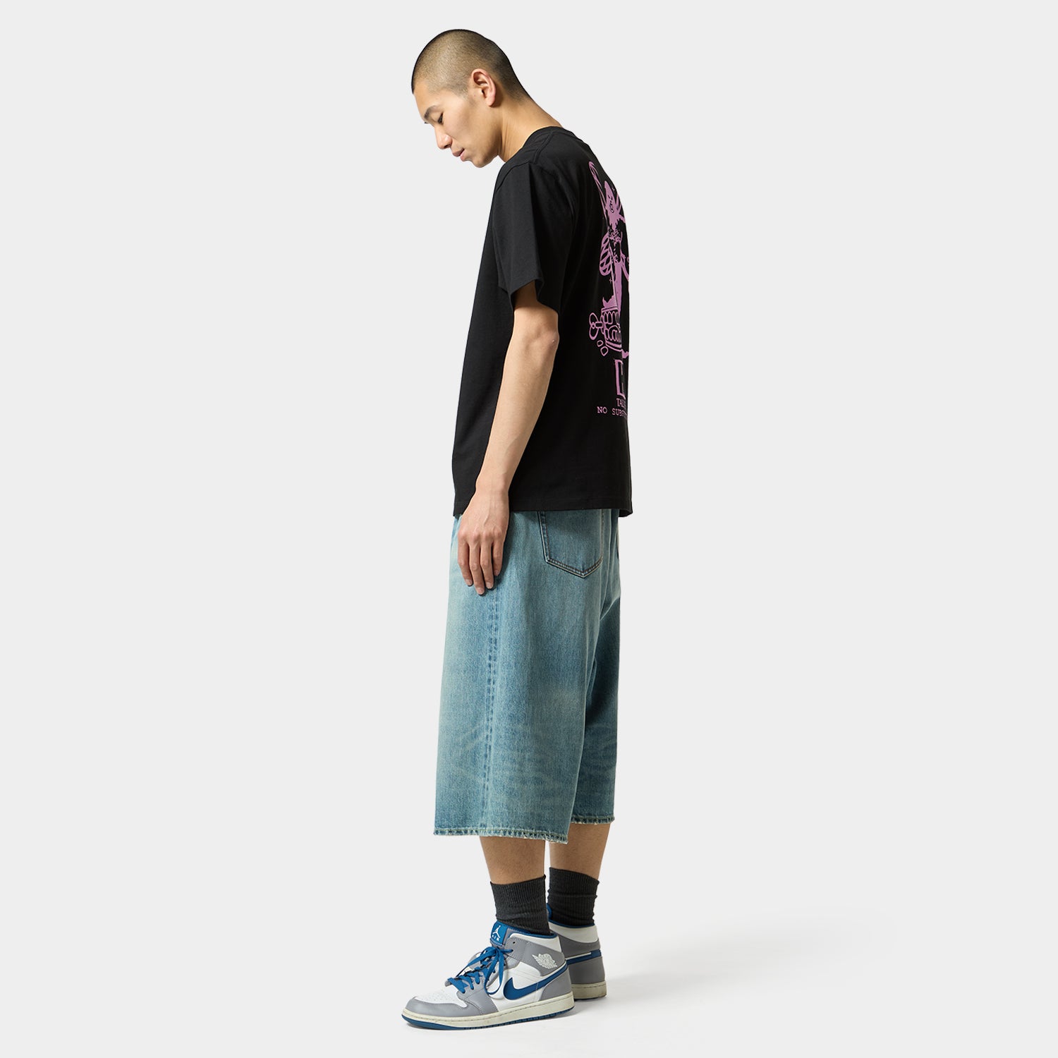 HUF (ハフ) Worldwide JP /SHORTS(ショーツ)/ EXPRESSION WASHED DENIM BAGGY SHORT商品 / WASHED BLACK