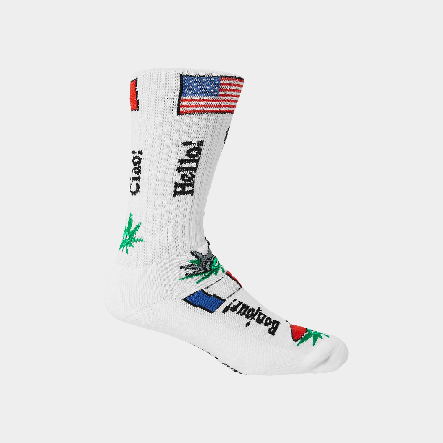 HUF (ハフ) Worldwide JP /SOCKS(ソックス)/ GREEN BUDDY TOURIST SOCKS商品 / BLACK