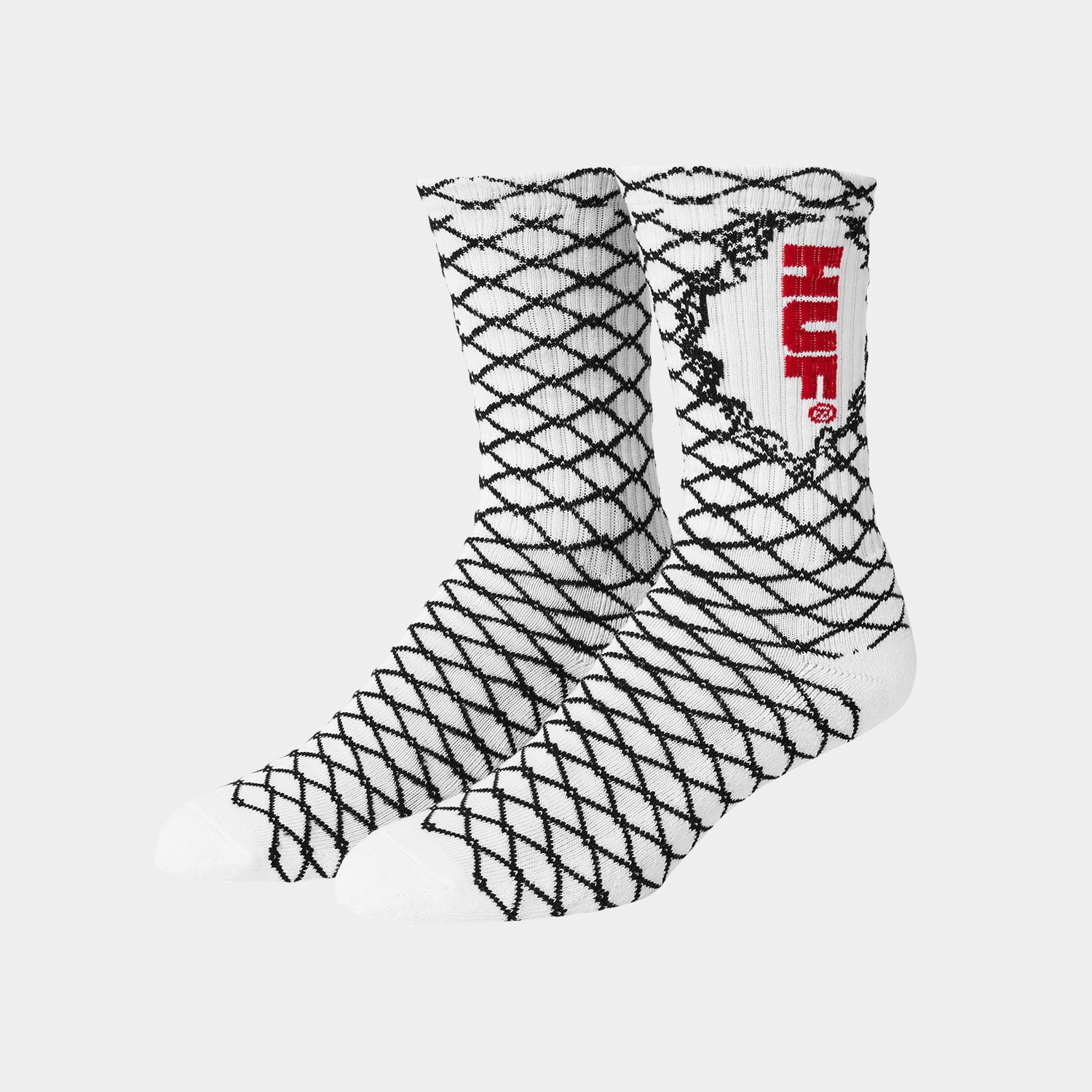 HUF (ハフ) Worldwide JP /SOCKS(ソックス)/ BROKEN FENCE SOCKS商品 / WHITE