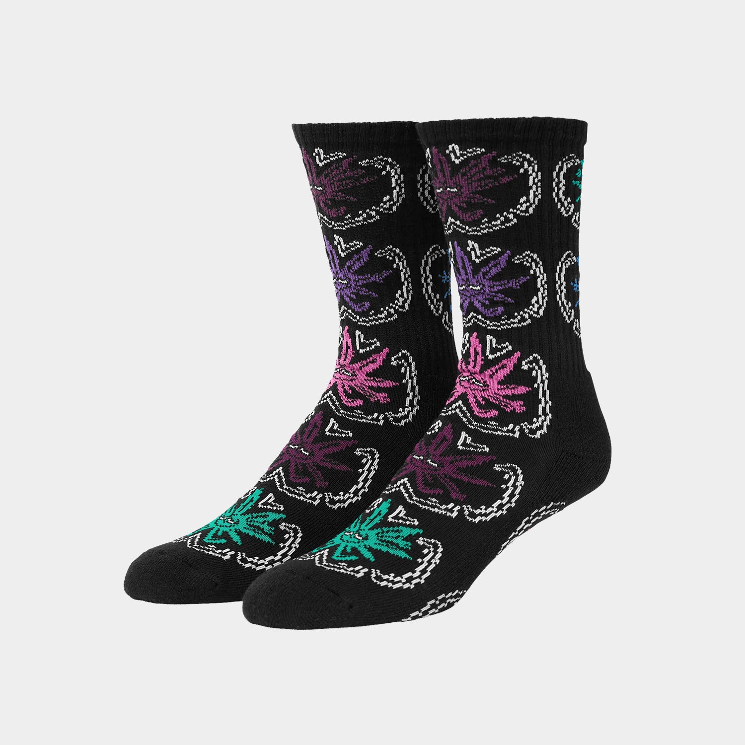 HUF (ハフ) Worldwide JP /SOCKS(ソックス)/ GREEN BUDDY SNOW ANGEL SOCKS商品 / WHITE