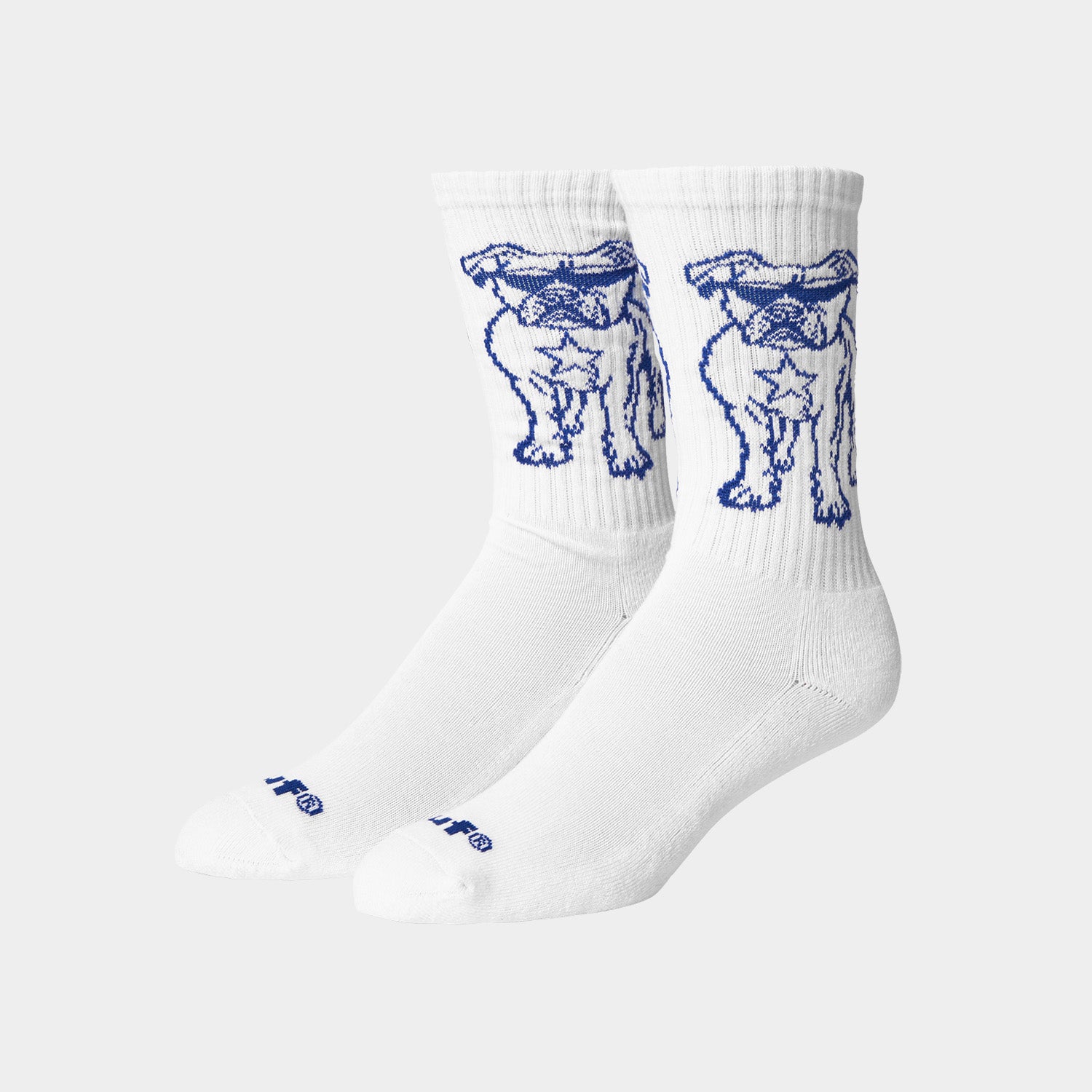 HUF (ハフ) Worldwide JP /SOCKS(ソックス)/ STAR PUP CREW SOCKS商品 / WHITE
