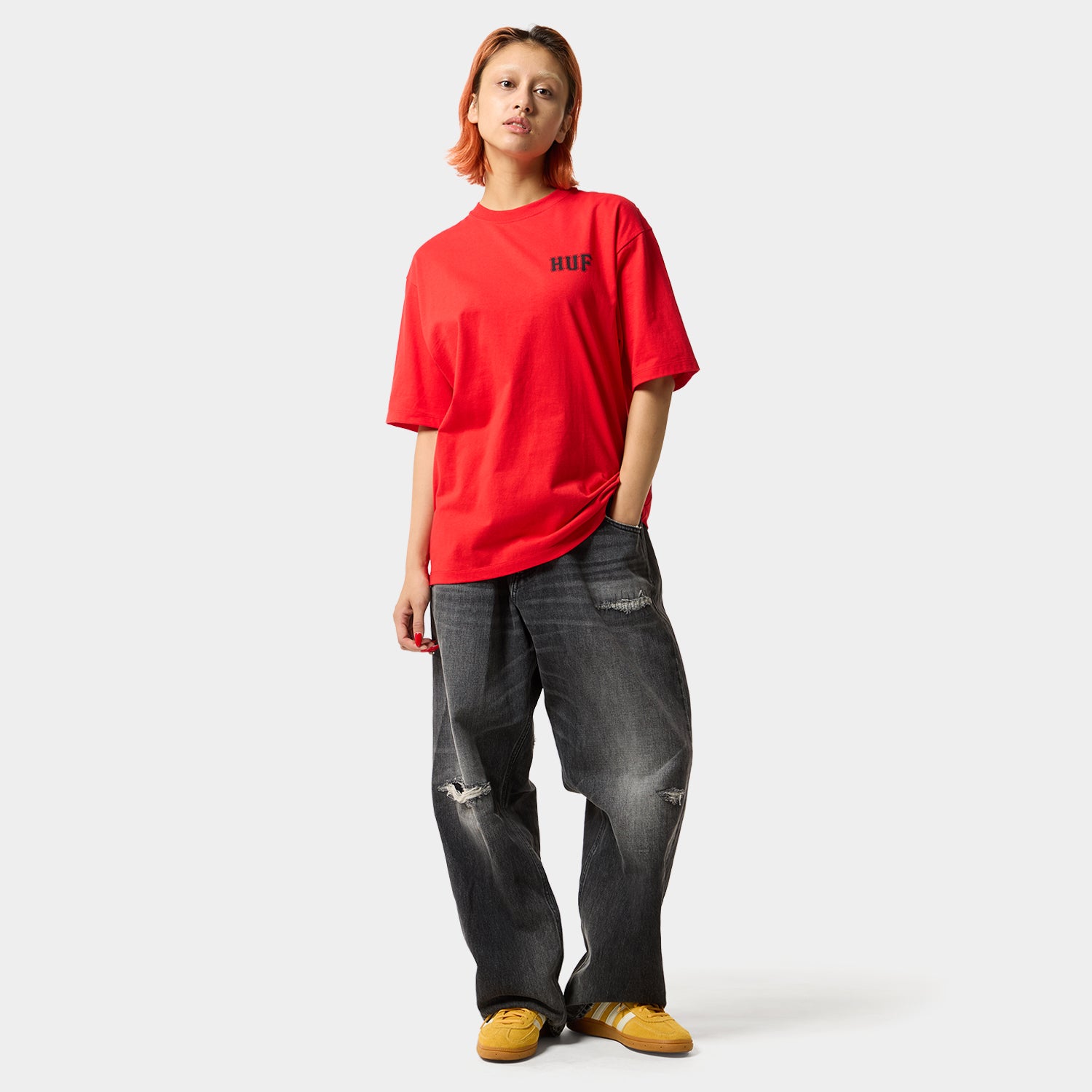HUF (ハフ) Worldwide JP /T-SHIRTS(Tシャツ)/ TWO BLOCKS OF SUNSHINE TEE商品 / WHITE