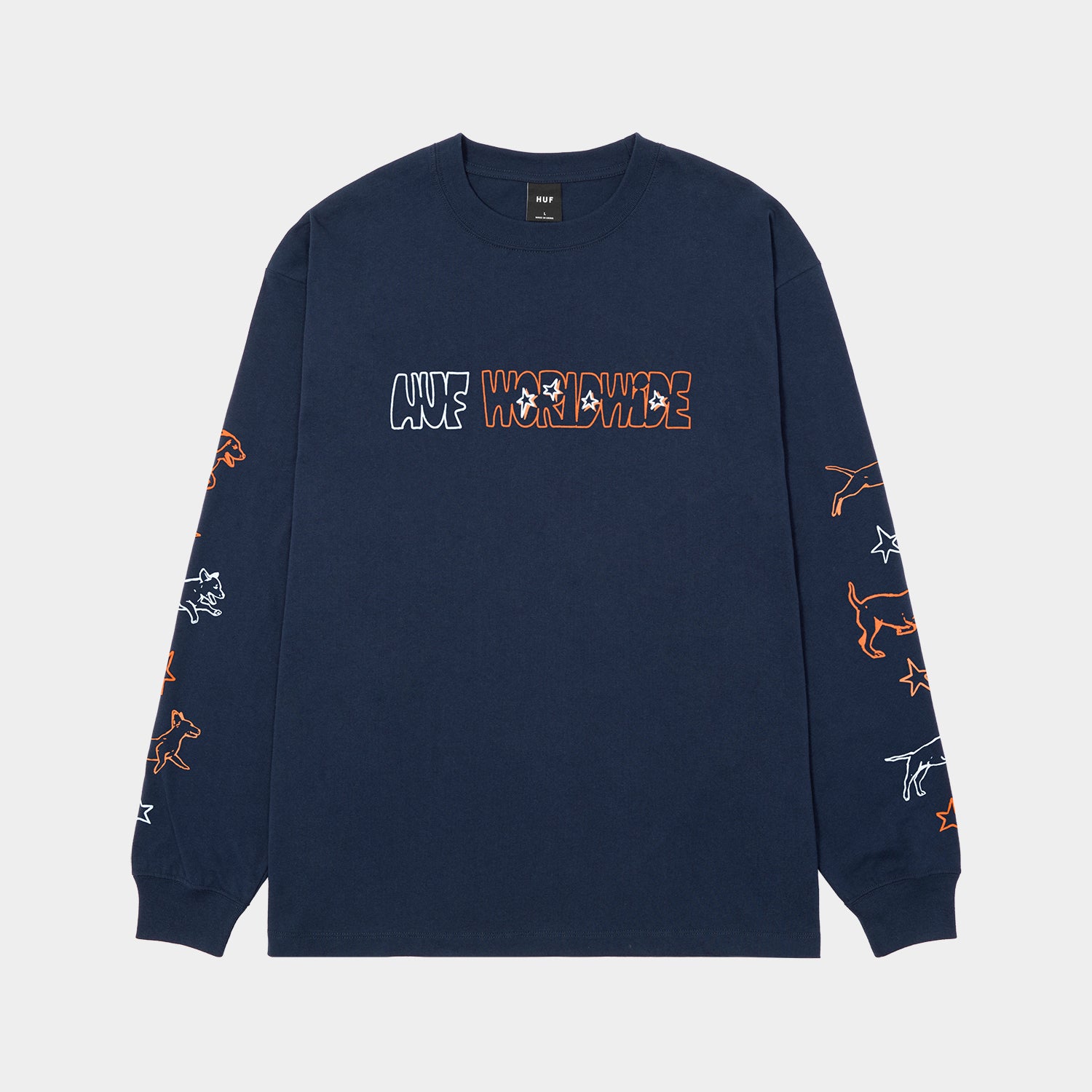 HUF (ハフ) Worldwide JP /T-SHIRTS(Tシャツ)/ FETCH LS TEE商品 / CHOCOLATE