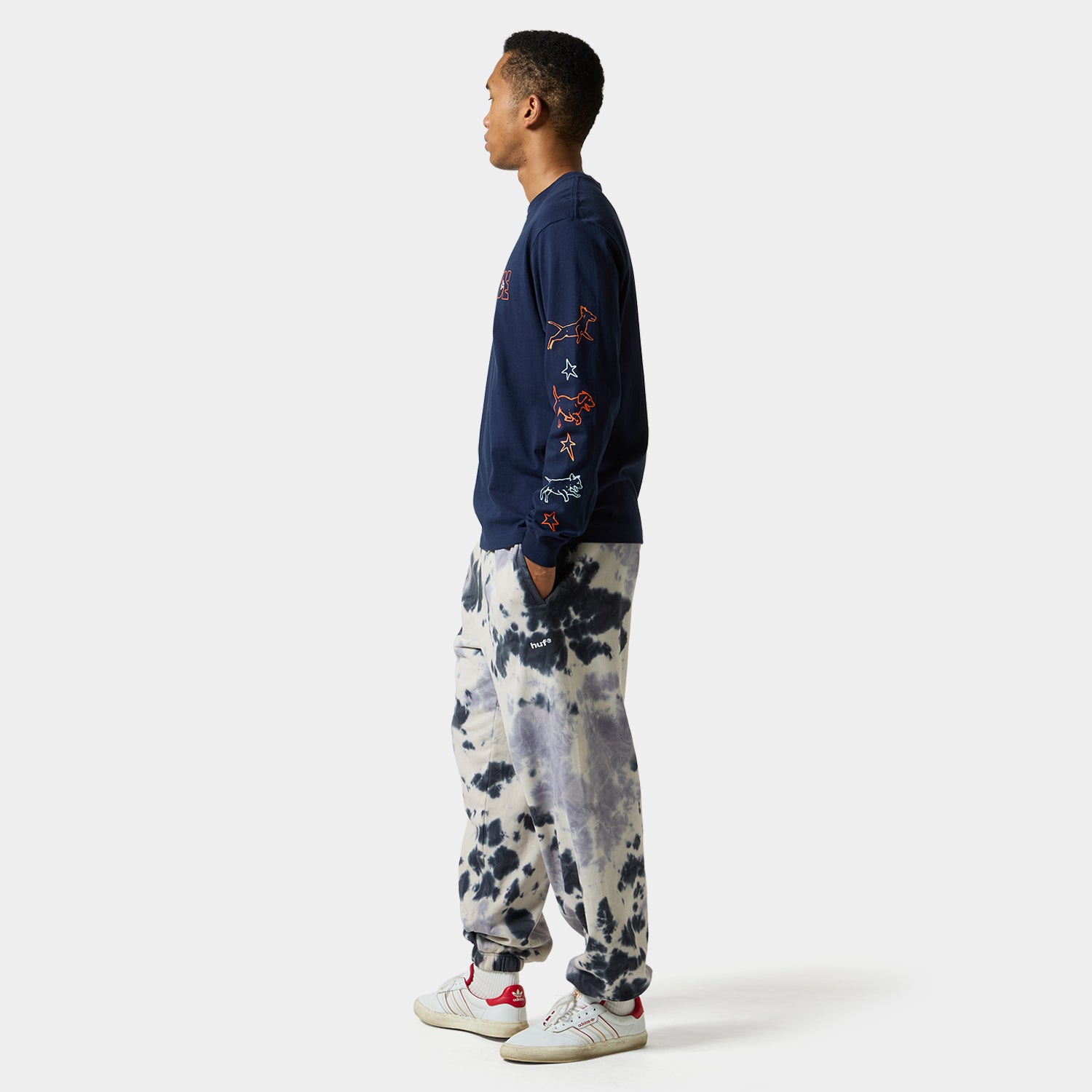 HUF (ハフ) Worldwide JP /T-SHIRTS(Tシャツ)/ FETCH LS TEE商品 / CHOCOLATE