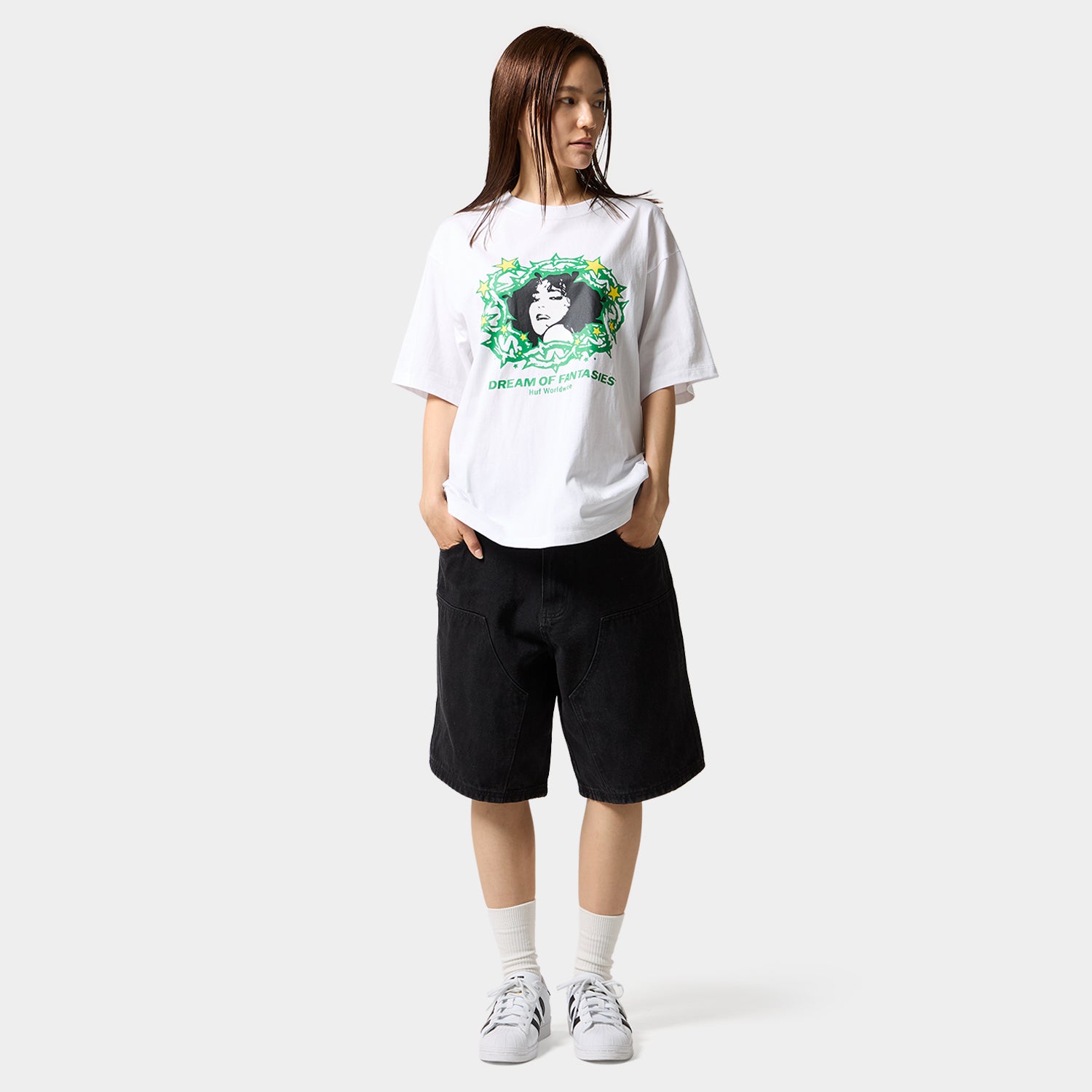 HUF (ハフ) Worldwide JP /T-SHIRTS(Tシャツ)/ FANTASIES TEE商品 / WHITE