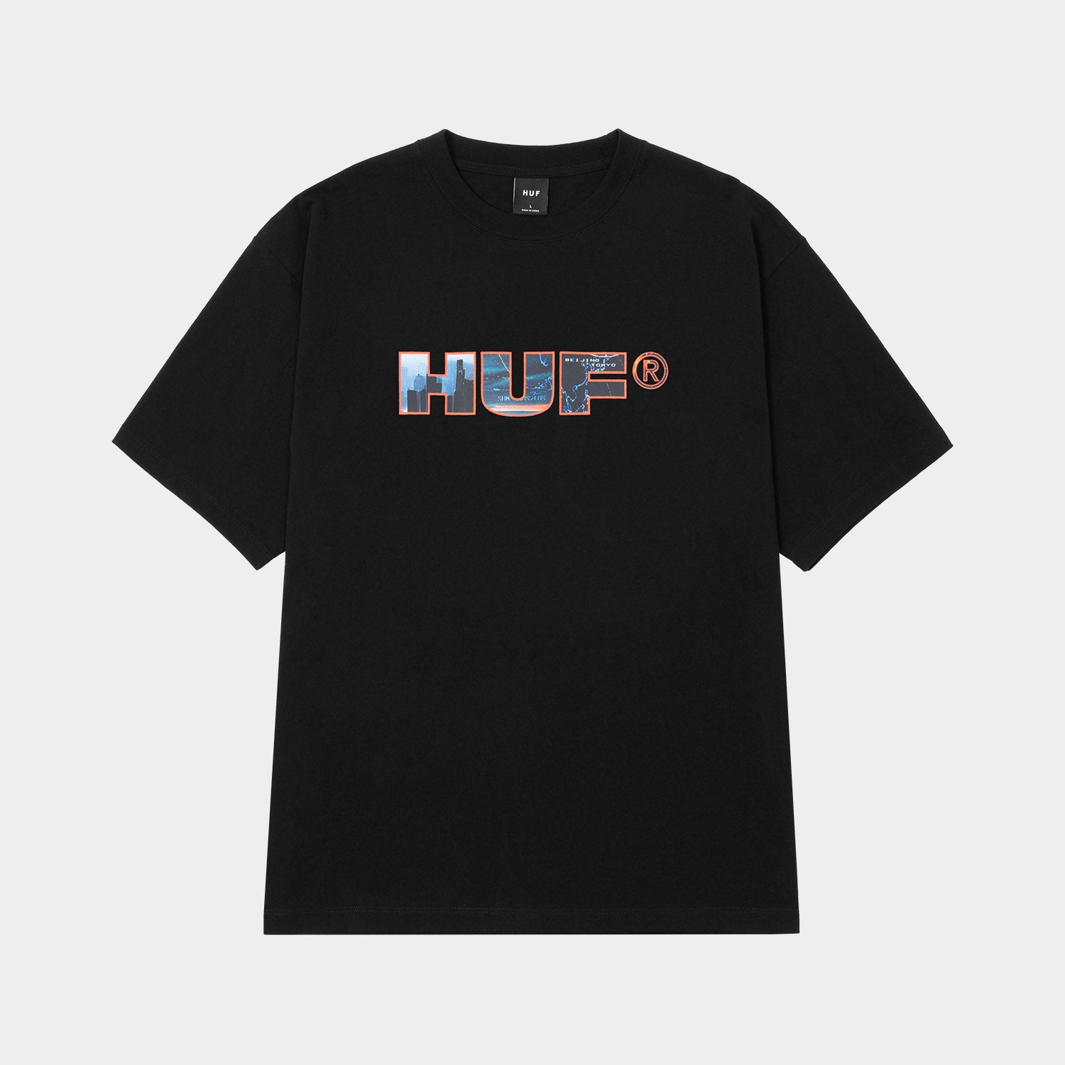 HUF (ハフ) Worldwide JP /T-SHIRTS(Tシャツ)/ FLIGHT PATH TEE商品 / BLACK