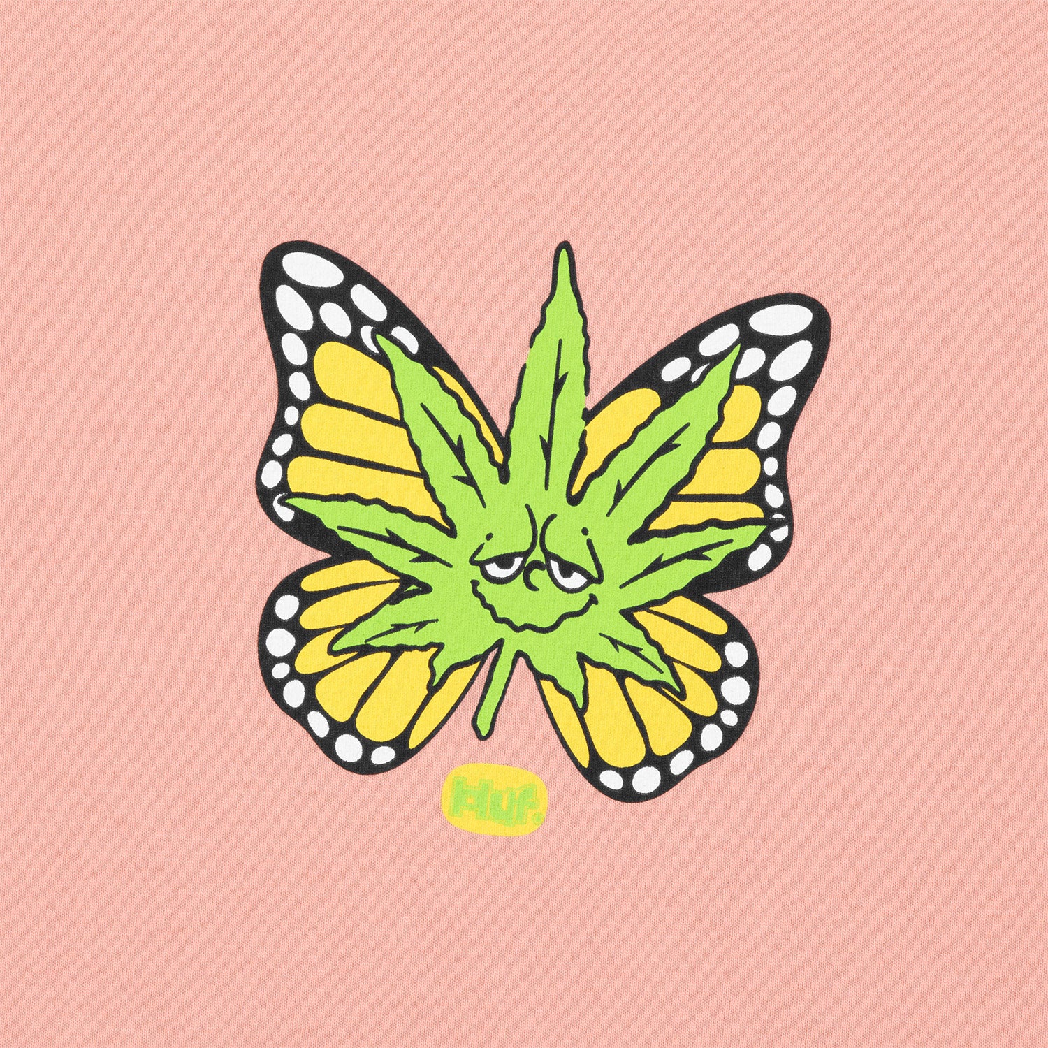 HUF (ハフ) Worldwide JP /T-SHIRTS(Tシャツ)/ GREEN BUDDERFLY TEE商品 / LT ORANGE