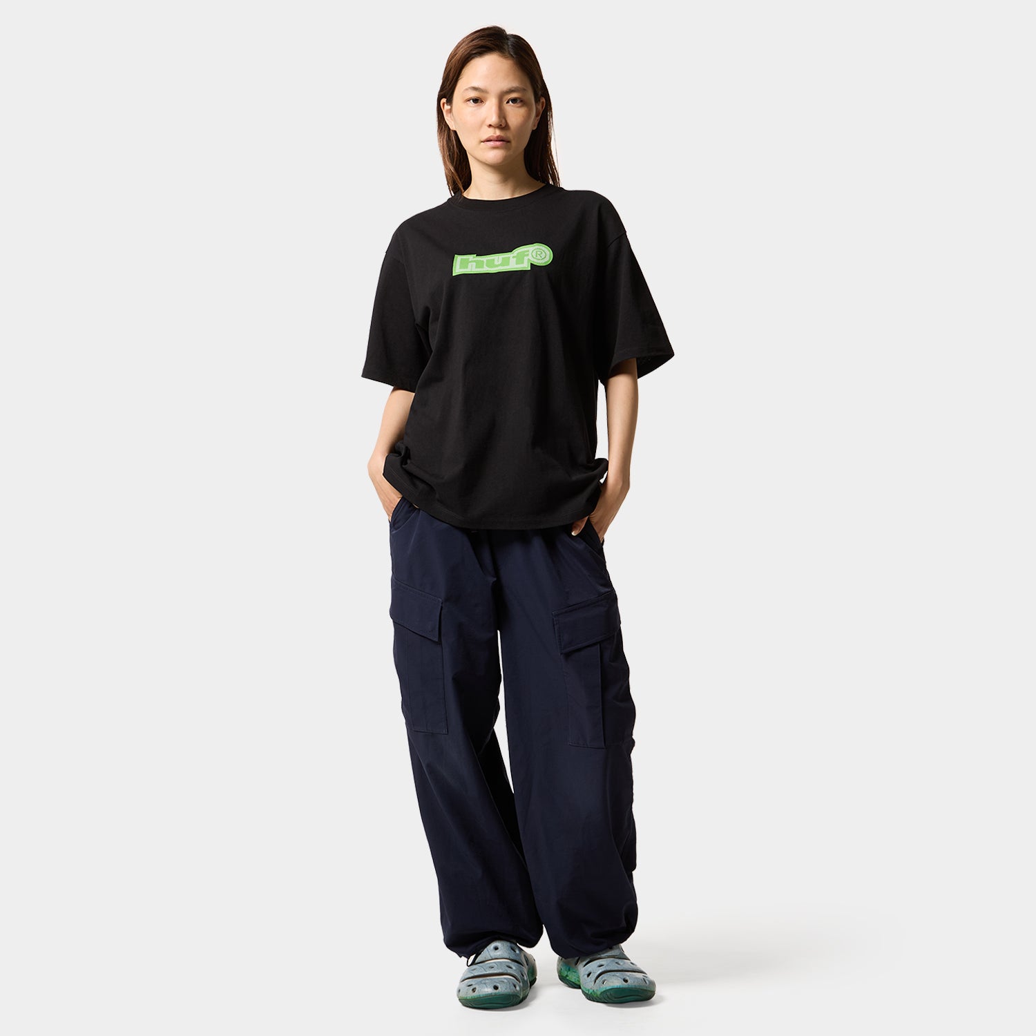 HUF (ハフ) Worldwide JP /T-SHIRTS(Tシャツ)/ 89 OUTLINE TEE商品 / BLACK