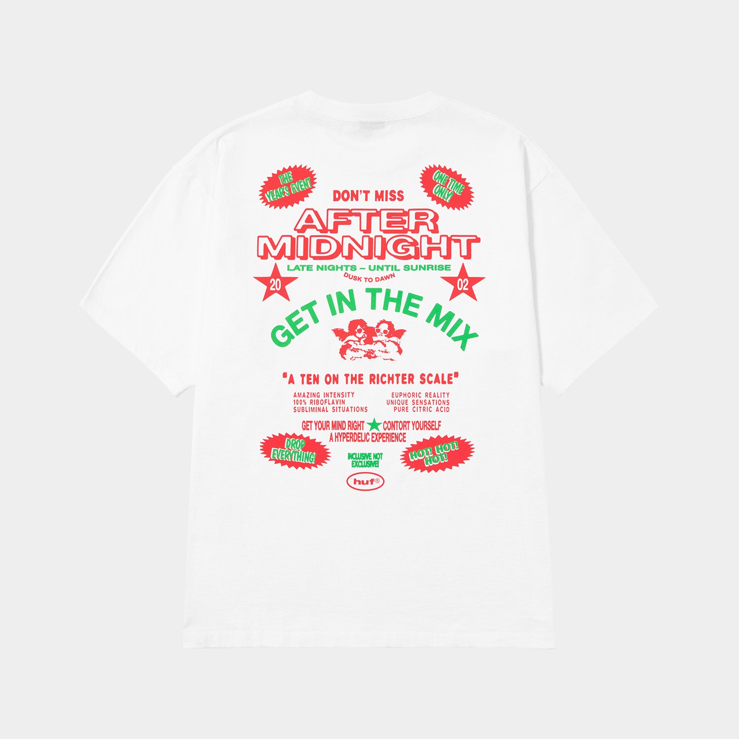 HUF (ハフ) Worldwide JP /T-SHIRTS(Tシャツ)/ AFTER MIDNIGHT TEE商品 / WHITE