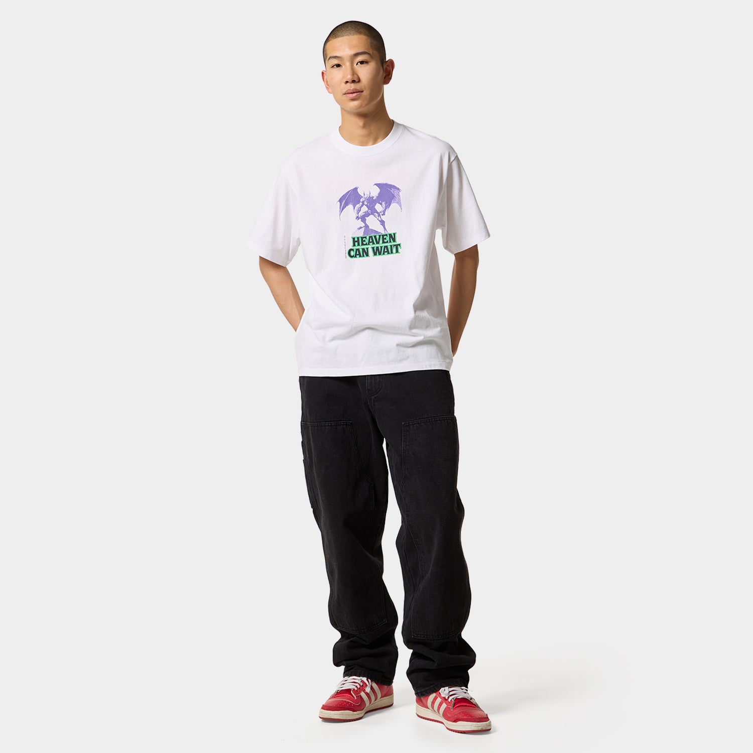 HUF (ハフ) Worldwide JP /T-SHIRTS(Tシャツ)/ HEAVEN CAN WAIT TEE商品 / WHITE