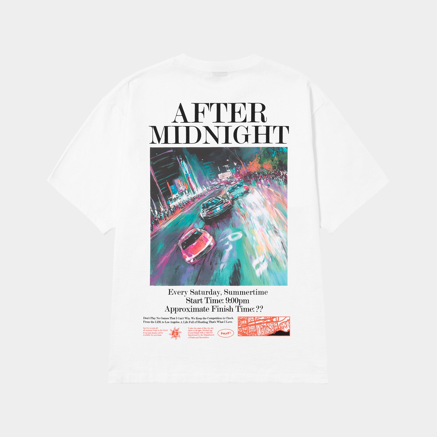 HUF (ハフ) Worldwide JP /T-SHIRTS(Tシャツ)/ AFTER MIDNIGHT TEE商品 / WHITE