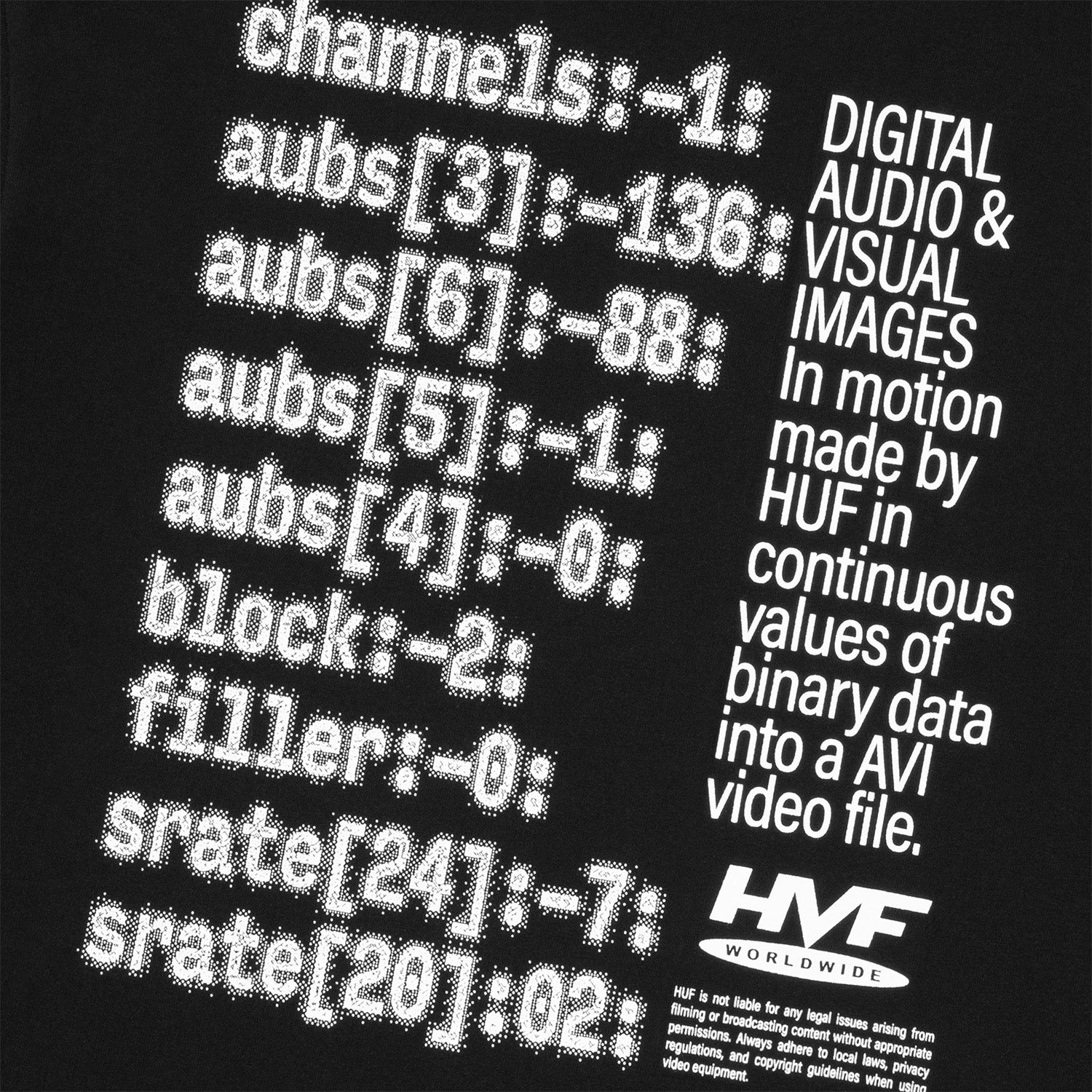 HUF (ハフ) Worldwide JP /T-SHIRTS(Tシャツ)/ H CAM TEE商品 / WHITE